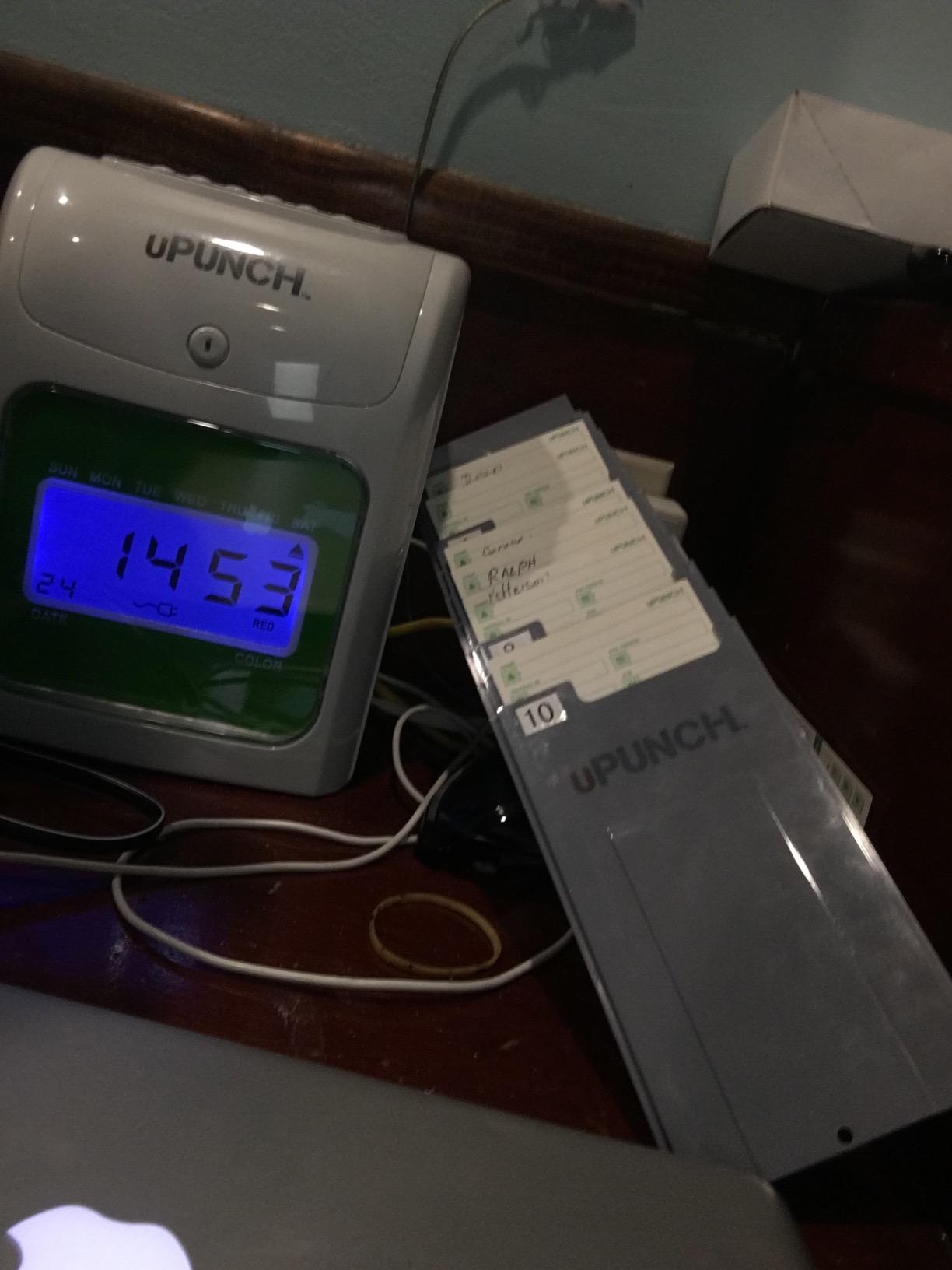 uPunch HN1500 Starter Time Clock Bundle for Small Business: Employee Punch Clock System with 100 Time Cards, Card Rack, and Ribbon customer photo 3