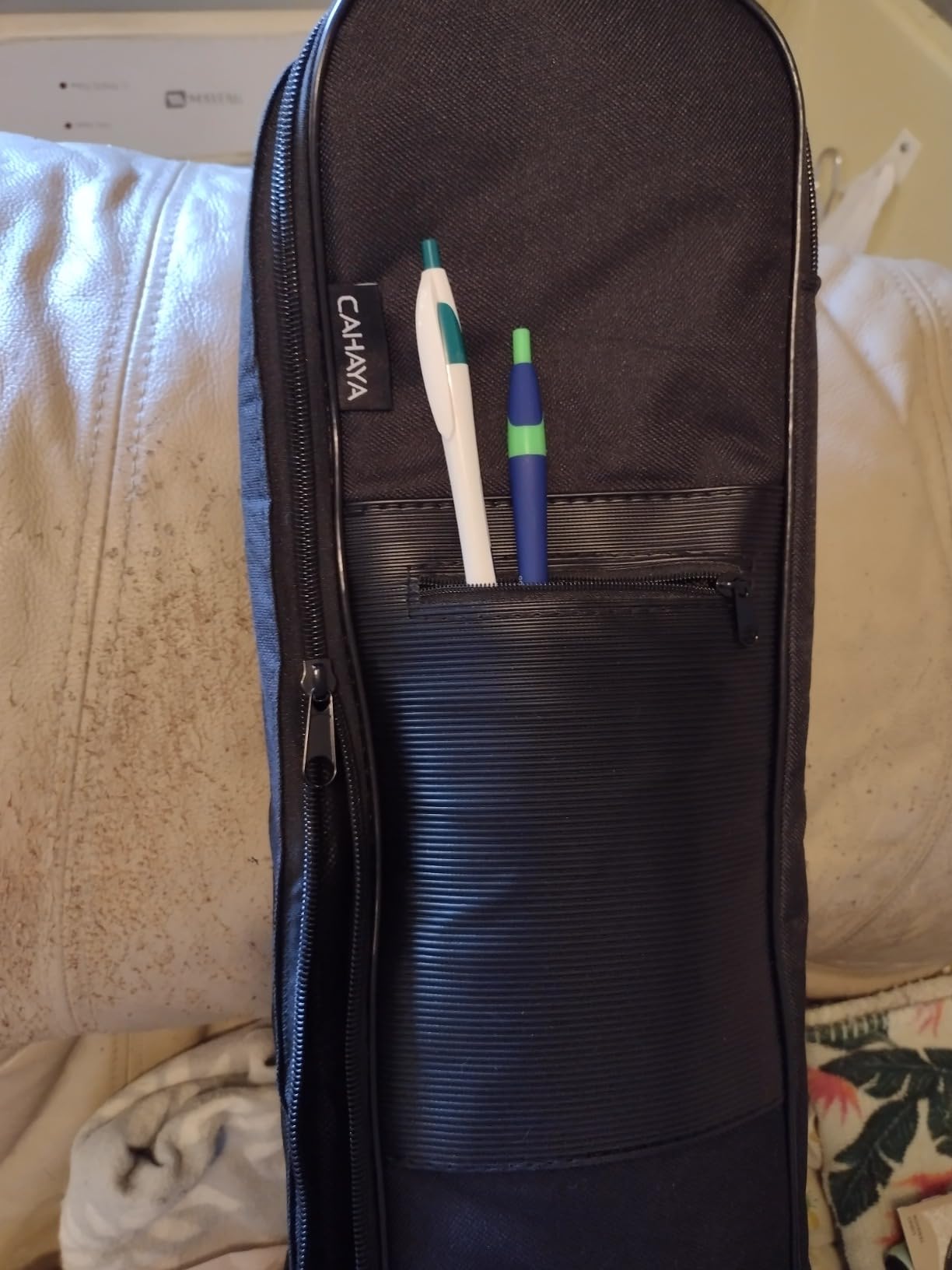 CAHAYA 41 In Acoustic Guitar Bag 0.35 In Thick Padding Water Resistent Dual Adjustable Shoulder Strap Guitar Case Gig Bag with Back Hanger Loop, Black CY0152 customer photo 2