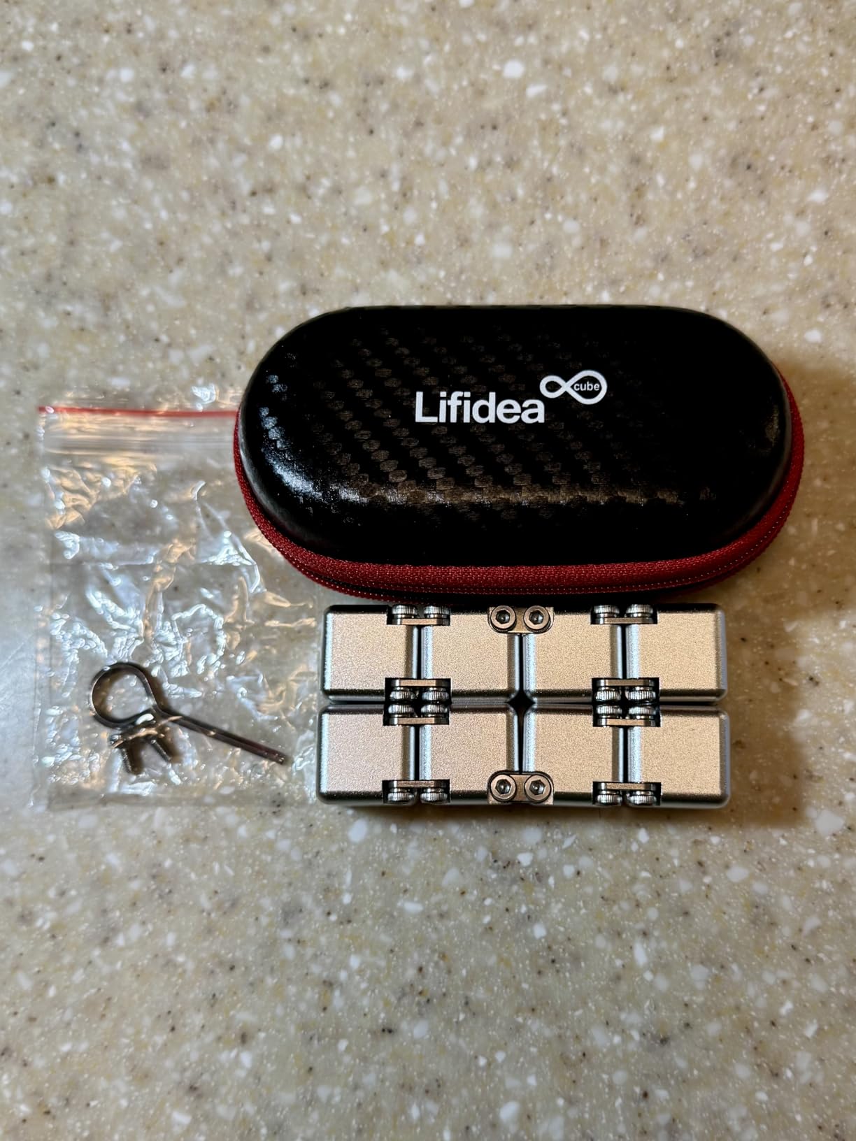 Aluminum Alloy Metal Infinity Cube Fidget Cube customer photo 2