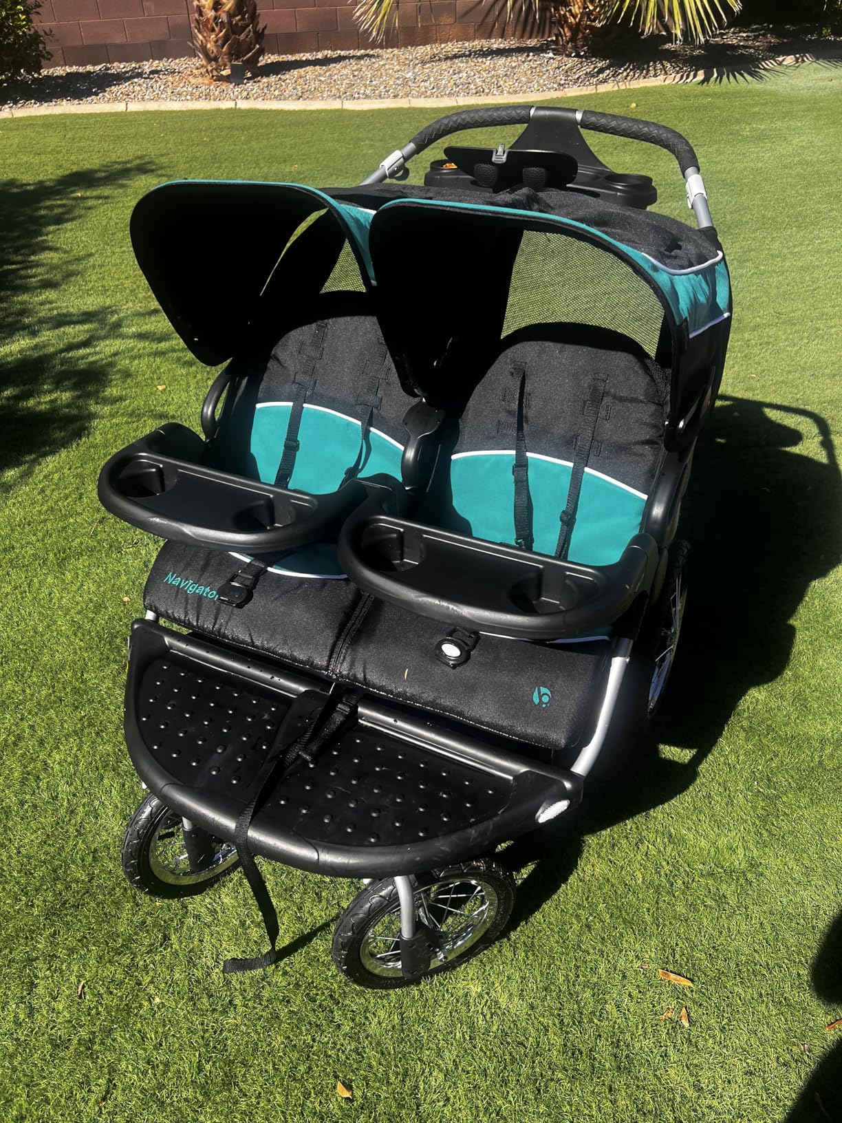 Baby Trend Expedition Double Jogger Stroller, Griffin customer photo 2