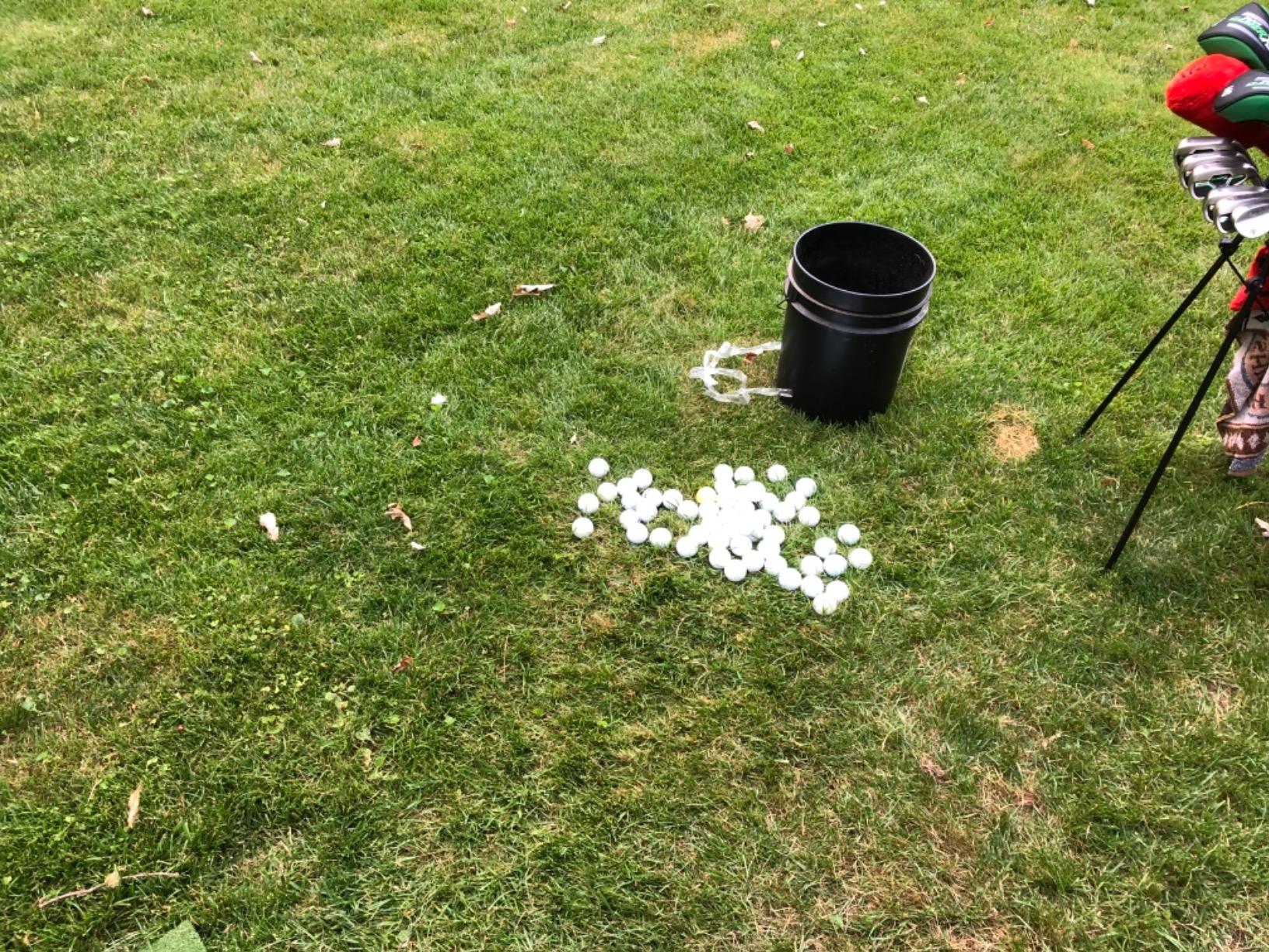 Amazon Basics Golf Practice Net customer photo 1