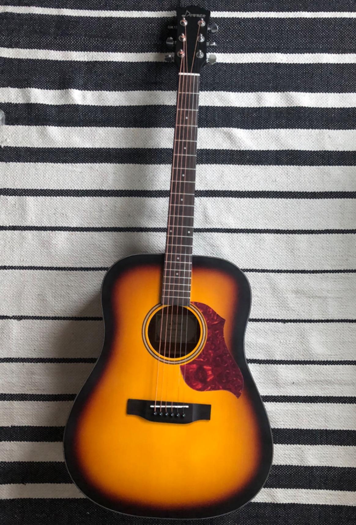 Donner Acoustic Guitar for Beginner Adult Full Size Dreadnought Sunburst, DAG-1S customer photo 2