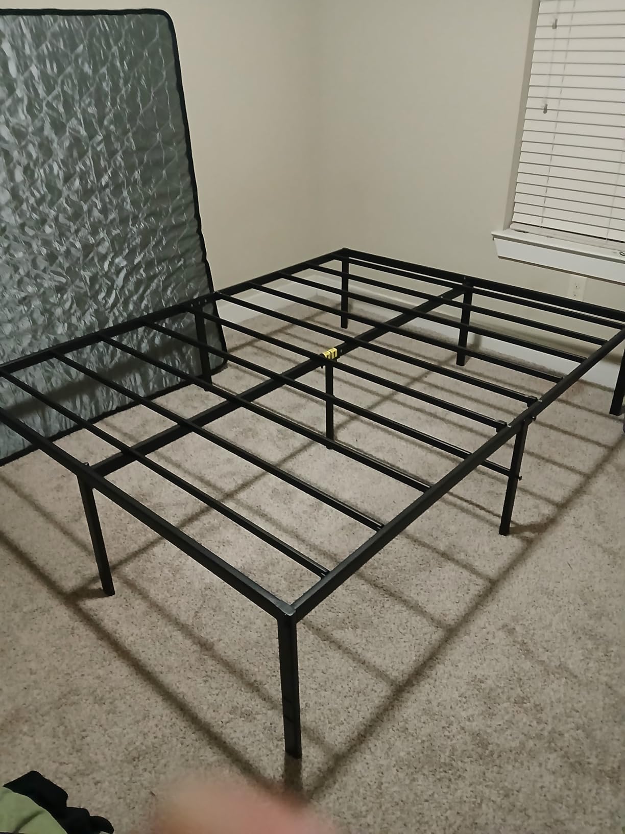 Best Price Mattress 14 Inch Metal Platform Beds w/Heavy Duty Steel Slat Mattress Foundation (No Box Spring Needed), Black customer photo 1