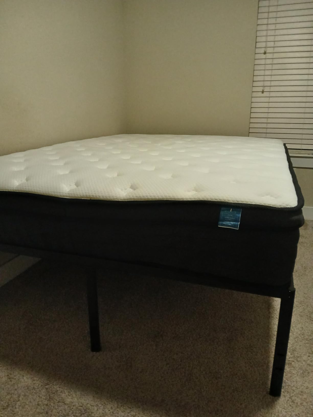 Best Price Mattress 14 Inch Metal Platform Beds w/Heavy Duty Steel Slat Mattress Foundation (No Box Spring Needed), Black customer photo 2