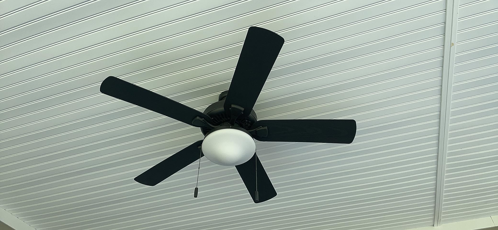 Honeywell Ceiling Fans Belmar 52 Inch Ceiling Fan With Light, Indoor/Outdoor Ceiling Fan with Pull Chain, LED Tri-Mount 5 Blade Design, ETL Damp Rated, Bronze customer photo 1