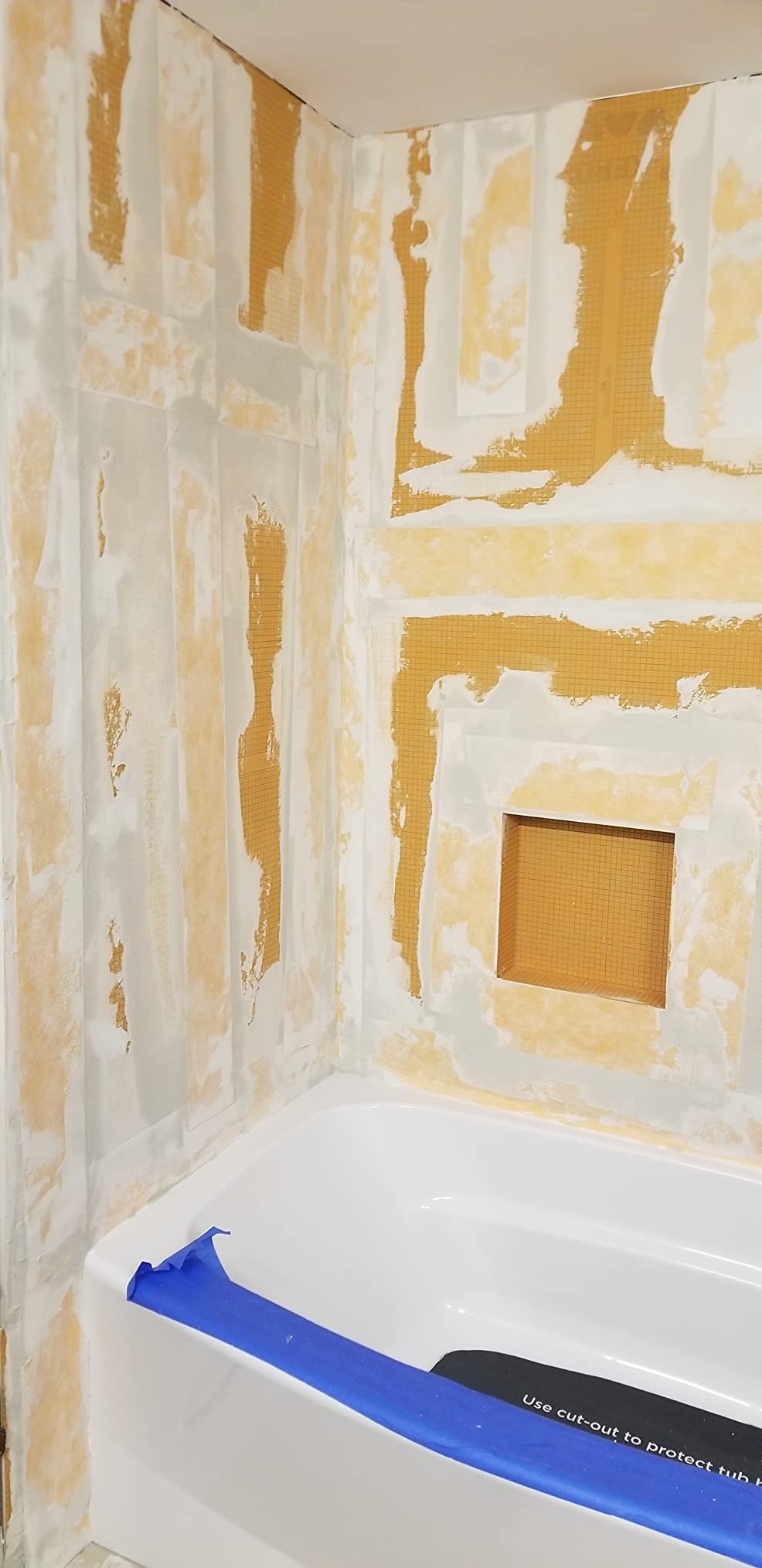 Schluter Kerdi Complete Bathtub and Shower Base Surround Kit with Sealant and Installation Accessories - Waterproof and Vapor Tight - KBKIT customer photo 2