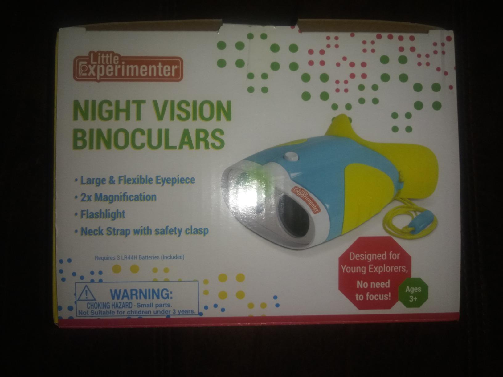 Little Experimenter Night Vision Binoculars for Toddlers & Kids, Flash Light & Face Comfort Rubber, Easter Gifts for Kids, Outdoor Toys, Educational STEM Gifts for Boys & Girls Ages 3 4 5 6 Year Old customer photo 1