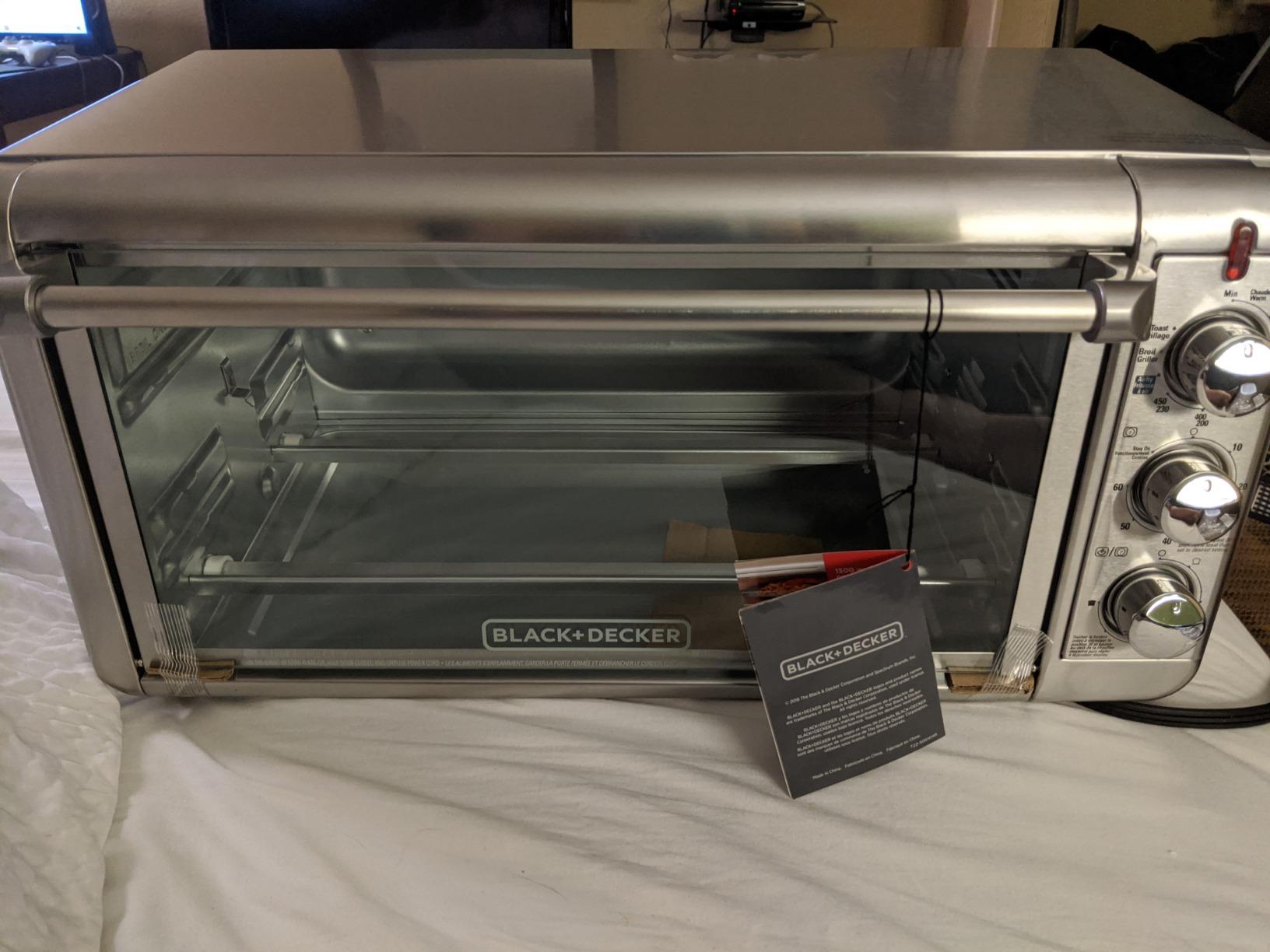 BLACK+DECKER Crisp 'N Bake Air Fry Countertop Convection Toaster Oven, XL Capacity, 8-Slice, 5-in-1, Fits 9