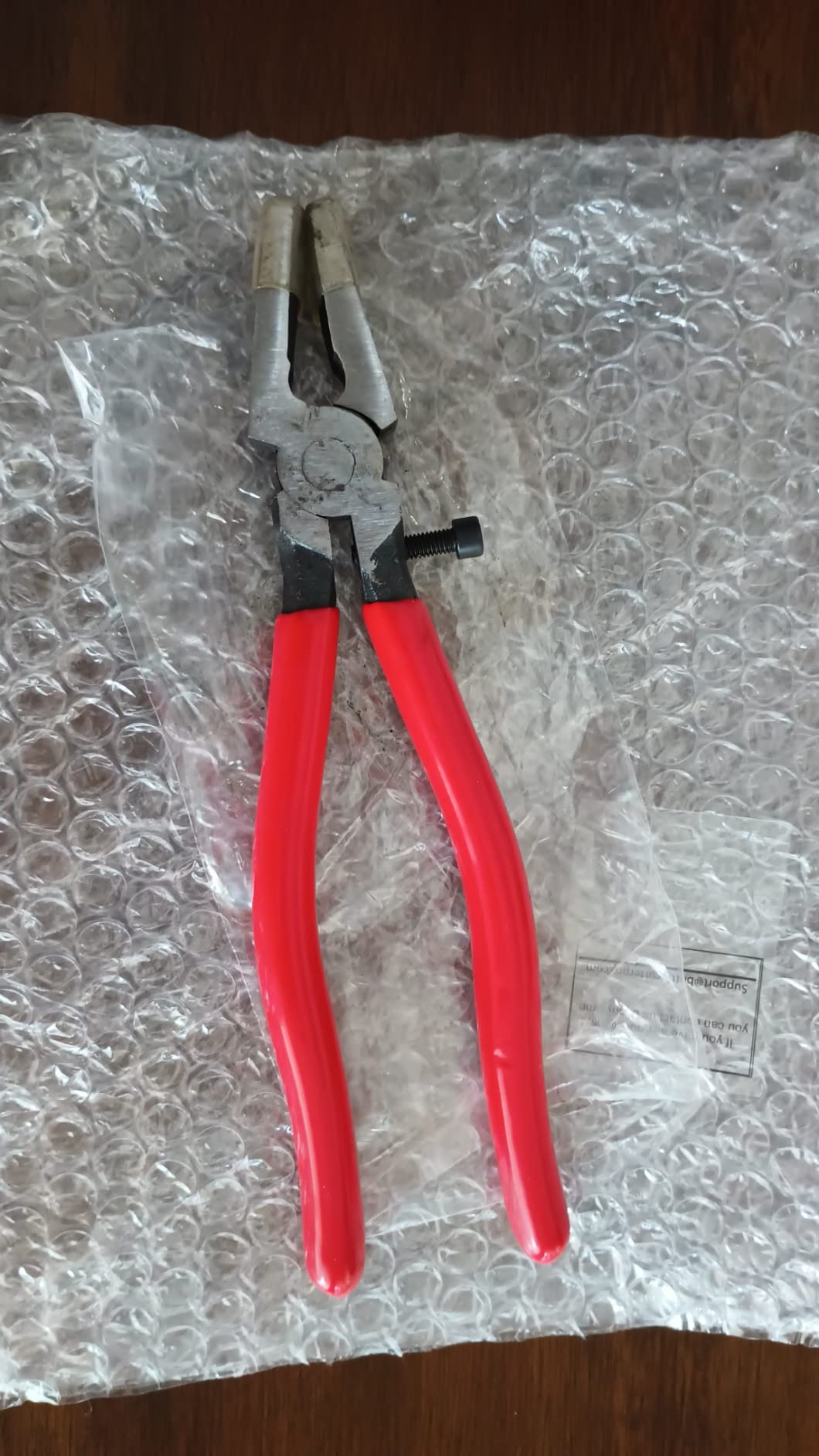 Swpeet 3Pcs Heavy Duty Glass Running Pliers, Breaker Grozer Pliers and Grip Oil Feed Glass Cutter Kit, Professional Stained Glass Cutting Tool with Extra Rubber Tips Perfect for Stained Glass Work customer photo 2