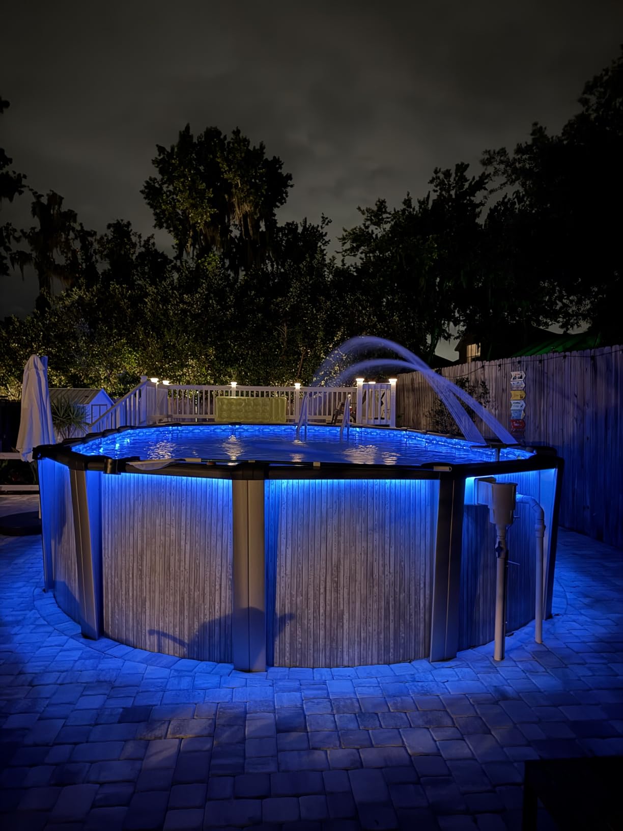 DAYBETTER Led Strip Lights Waterproof, 32.8ft(2 Rolls of 16.4ft) Led Tape Lights Color Changing 300 LEDs Light Strips Kit with 44 Keys Ir Remote Controller and 12v Power Supply for Indoor Outdoor Use customer photo 2