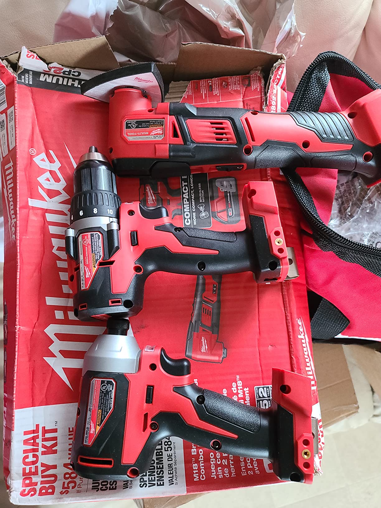 Milwaukee 2892-22CT M18 Compact Brushless 2-Tool Combo Kit customer photo 2