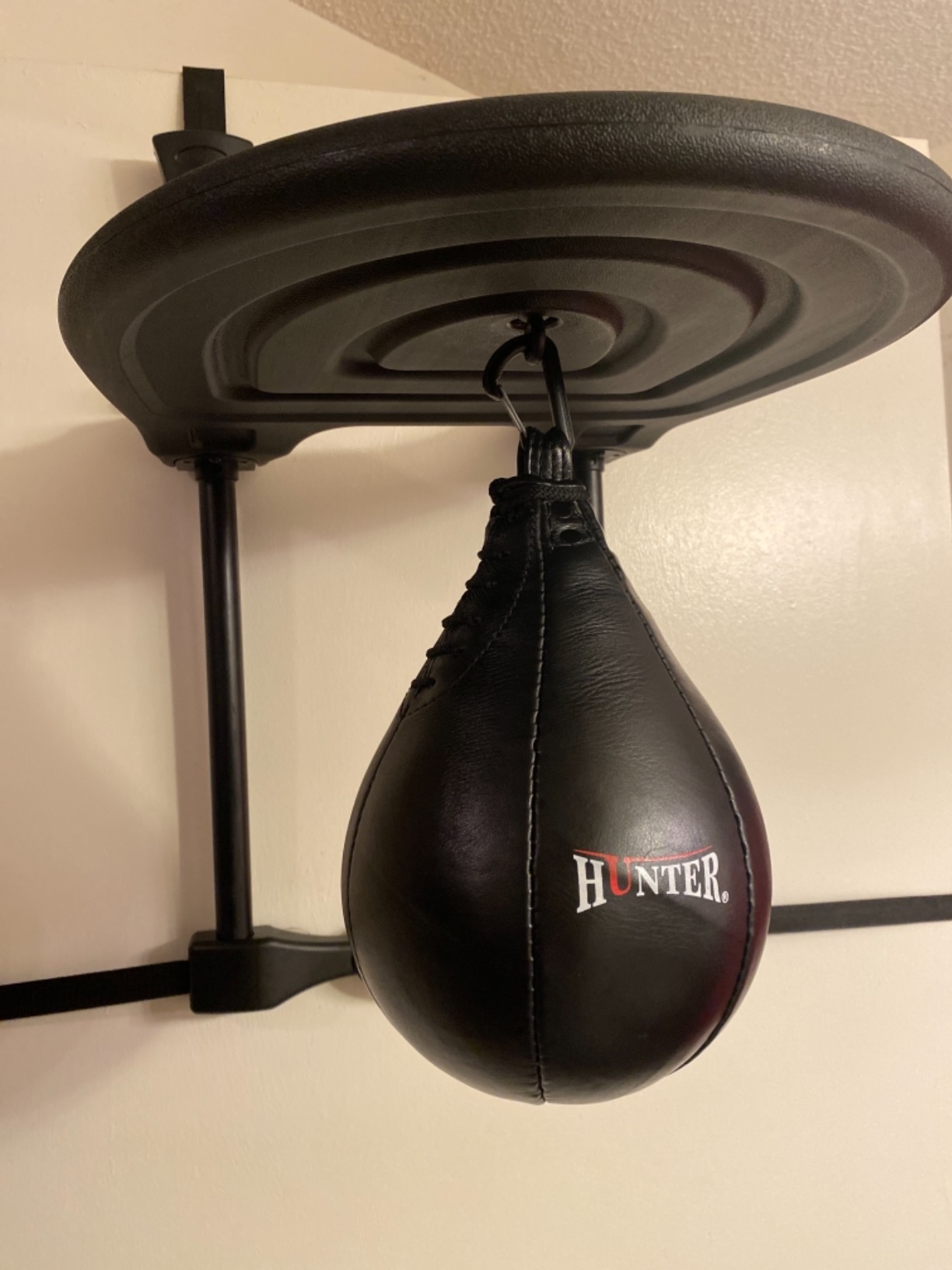 Leather Speed Bag with Hanging Swivel - Boxing Training Bag for Speed & Accuracy customer photo 2