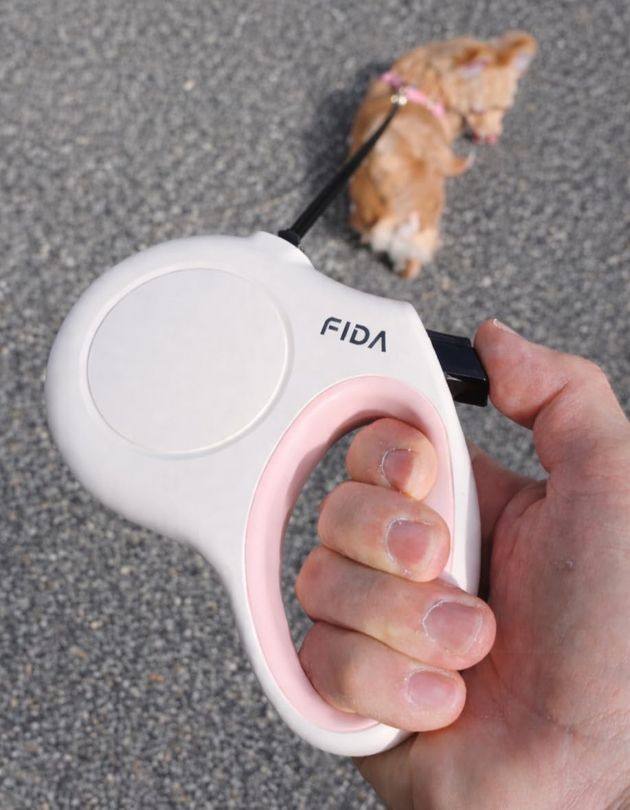 Fida Retractable Dog Leash, 16 ft Dog Walking Leash for Small Dogs up to 26 lbs, 360° Tangle Free, Black customer photo 2