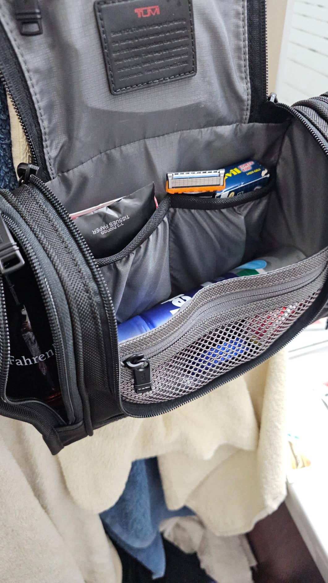 Tumi Alpha Hanging Travel Kit - Toiletries and Cosmetics Organizer with Hooks & Pockets customer photo 1