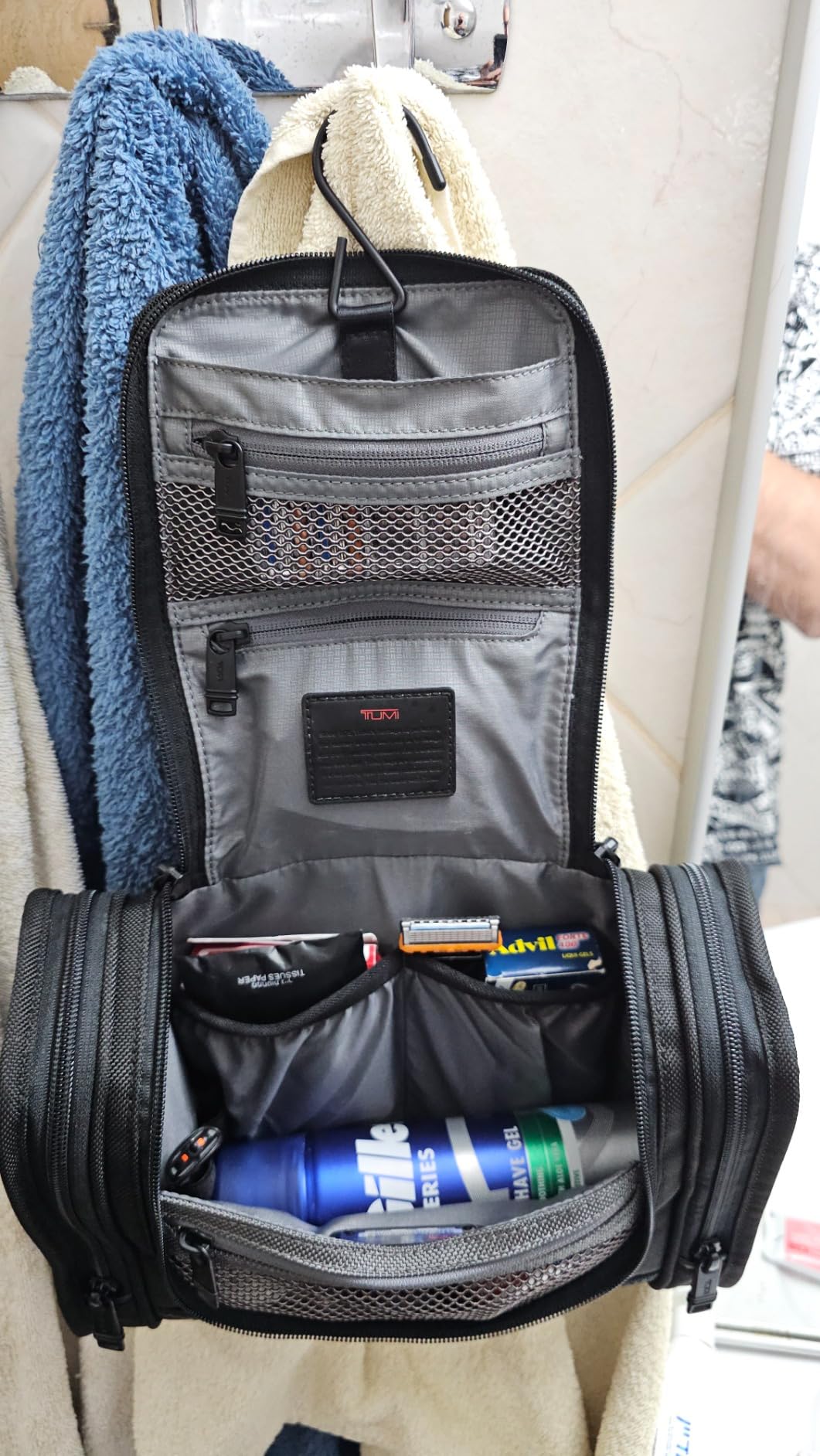 Tumi Alpha Hanging Travel Kit - Toiletries and Cosmetics Organizer with Hooks & Pockets customer photo 2