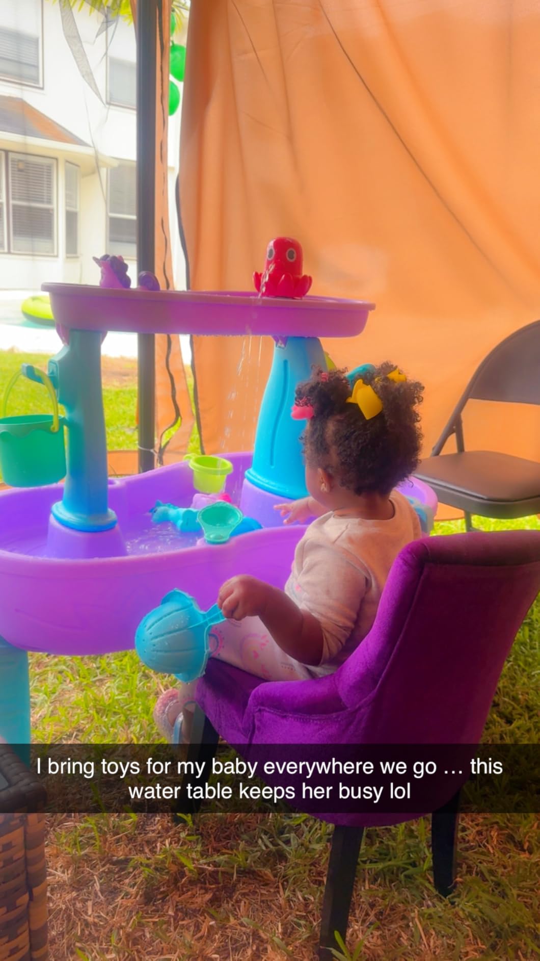 Step2 Rain Showers and Unicorns Water Table, Kids Water and Sand Activity Sensory Playset, Summer Outdoor Toys, 13 Piece Water Toy Accessories, for Toddlers 1.5+ Years Old, Blue & Purple customer photo 2