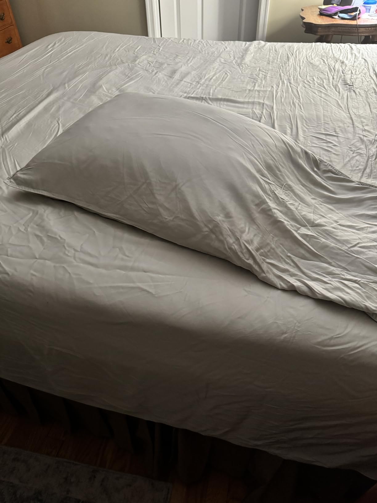 King Sheets by Pure Bamboo, Genuine 100% Organic Viscose Derived from Bamboo Bed Sheet Set, Soft & Cooling, Double Stitching, 2 Year Quality Promise (King, White) customer photo 2