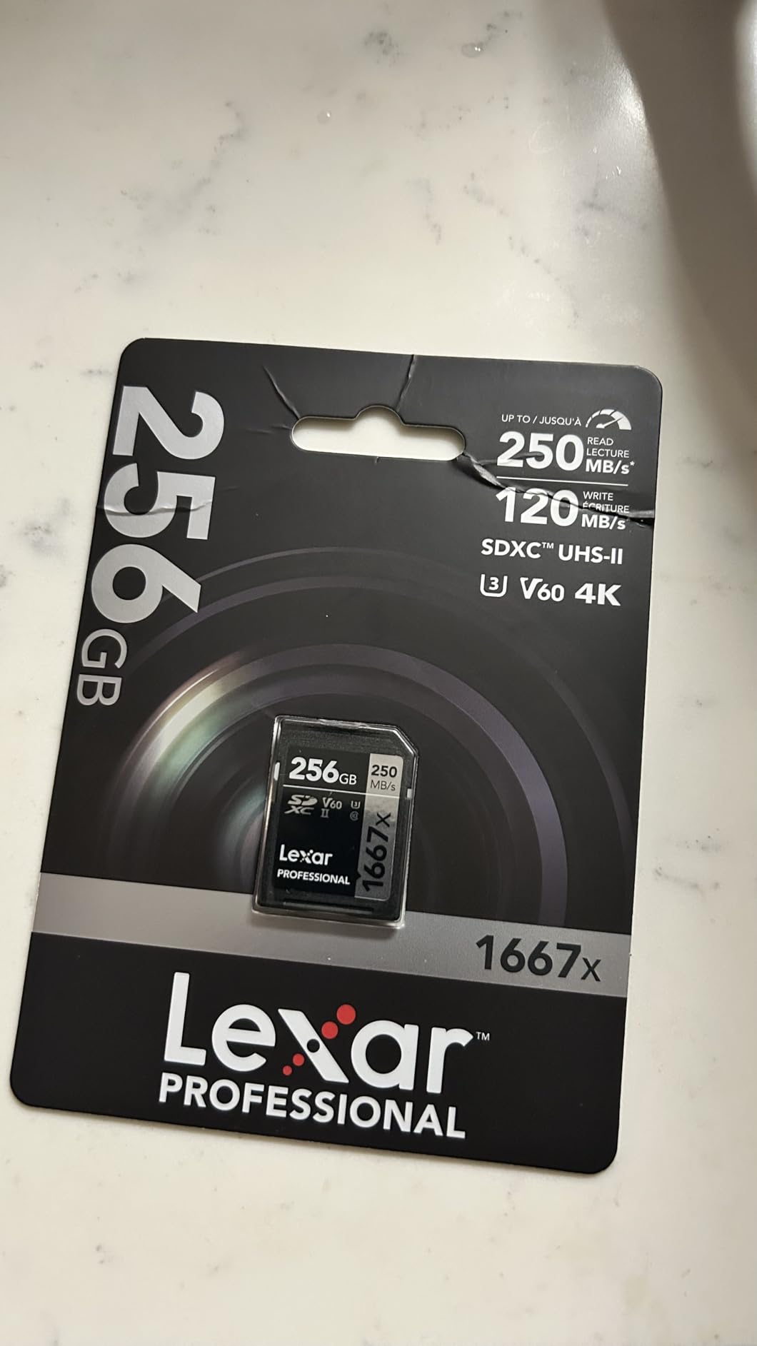 Lexar 128GB Professional 1667x SD Card, UHS-II, C10, U3, V60, Full HD, 4K, Up To 250MB/s Read customer photo 1