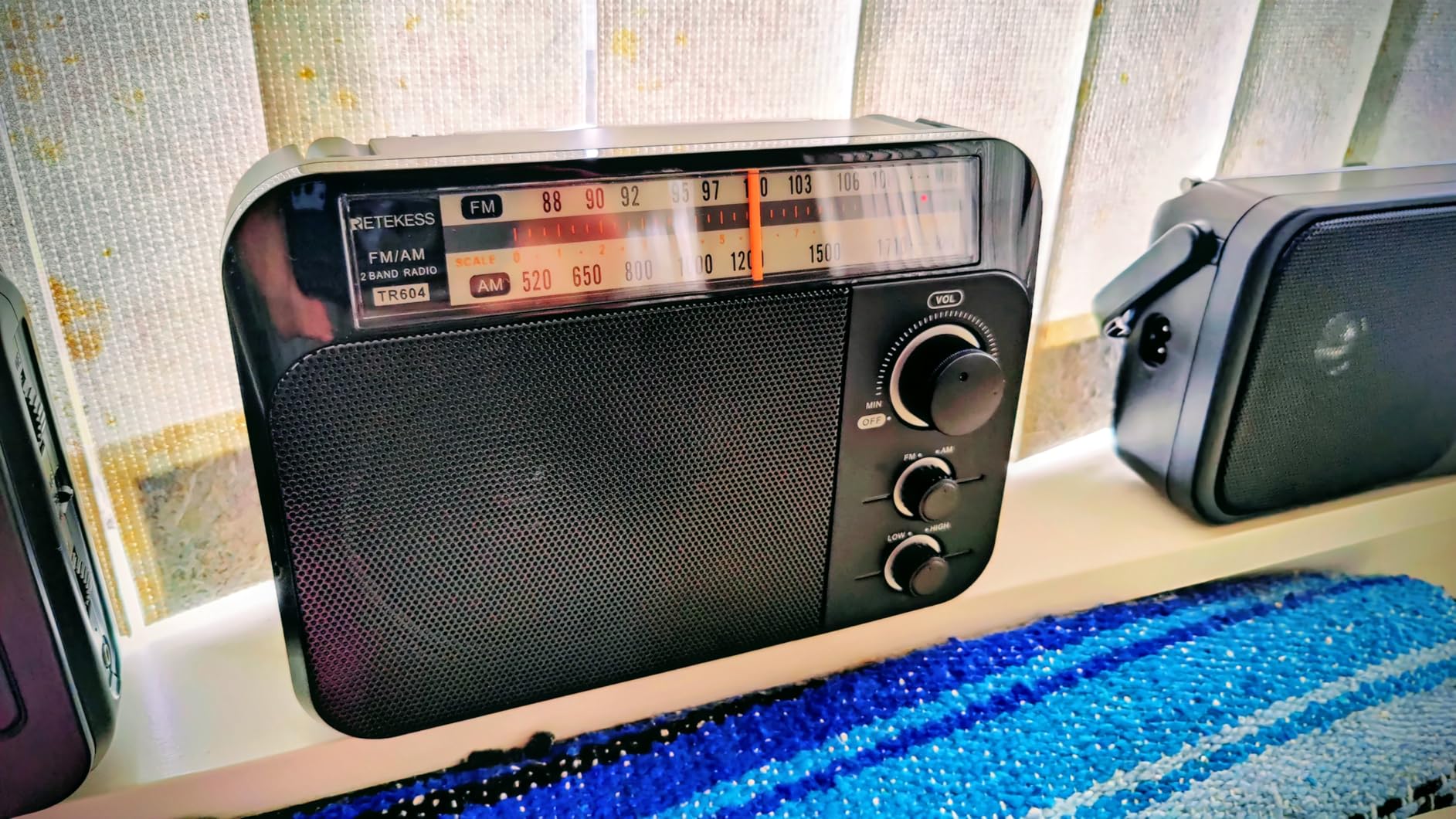 Retekess TR604 AM FM Radio,Portable Radio Plug in Wall,D Battery Operated,Large Dial,High/Low Tone Mode,Big Speaker,Earphone Jack,for Home,Picnic,Senior customer photo 1