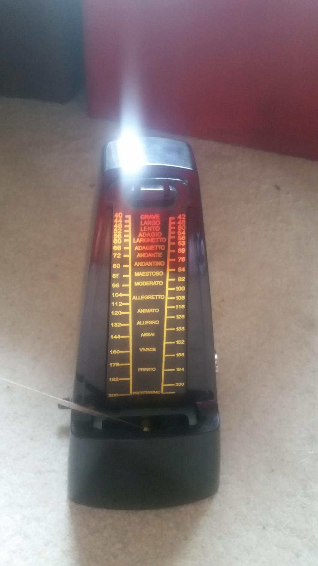 Donner Mechanical Metronome for Piano Guitar Drum Violin Saxophone Musician, Track Beat and Tempo, Loud Sound, Steel Movement, DPM-1 customer photo 1