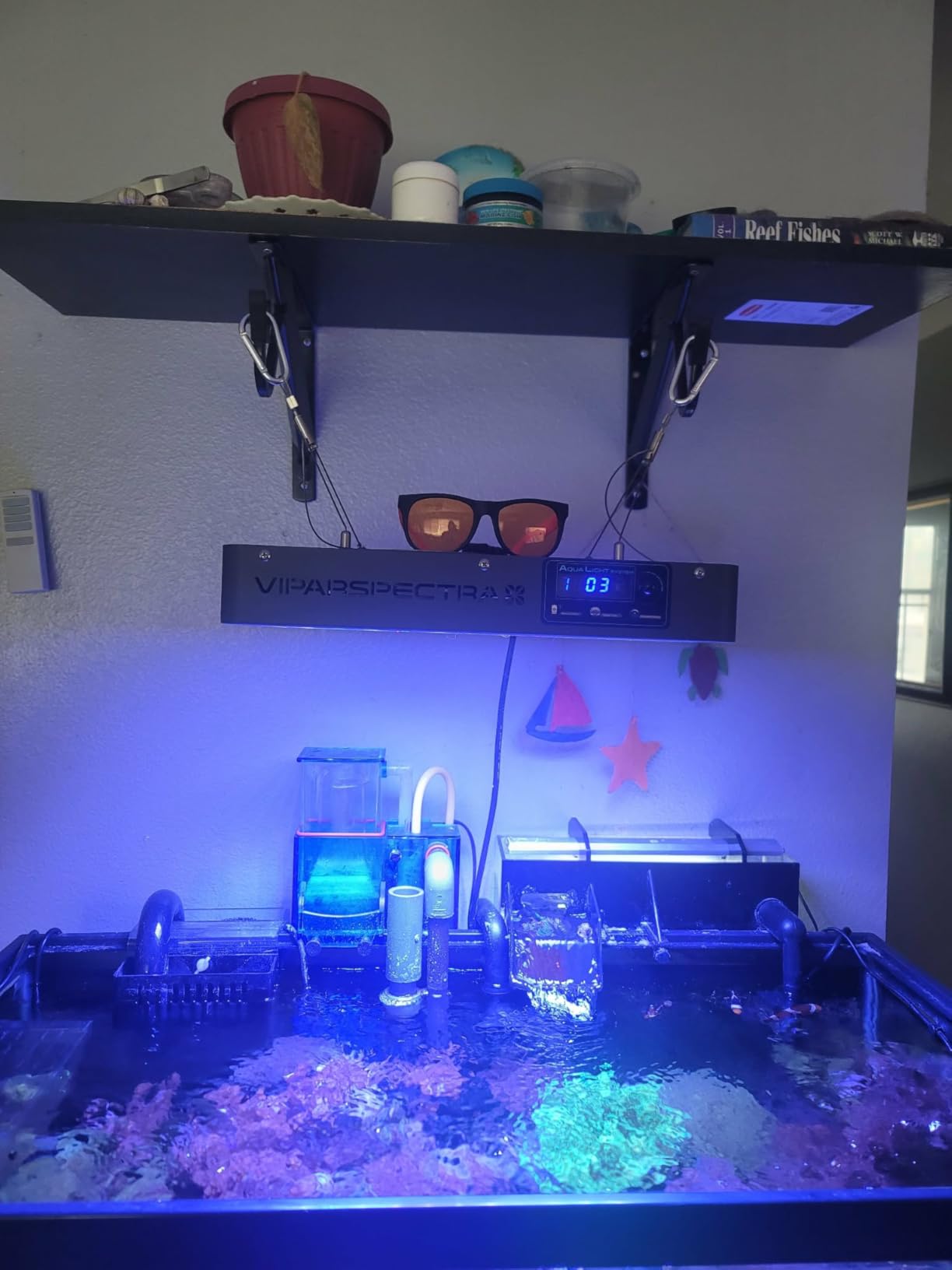 VIPARSPECTRA 165W LED Aquarium Light Dimmable Full Spectrum LED Reef Lights - Remote/Timer Control, Programmable Auto On/Off customer photo 1