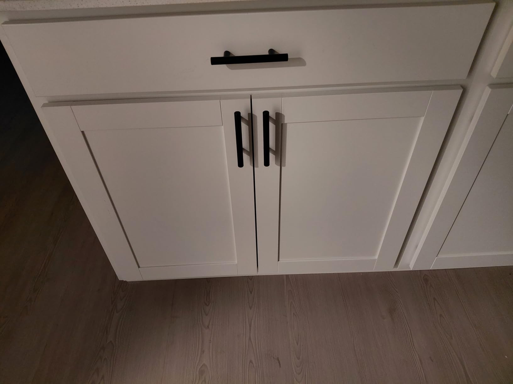 Ravinte 30 Pack | 5 Inch Cabinet Pulls Matte Black Stainless Steel Kitchen Drawer Pulls Cabinet Handles 5 InchLength, 3 Inch Hole Center customer photo 1