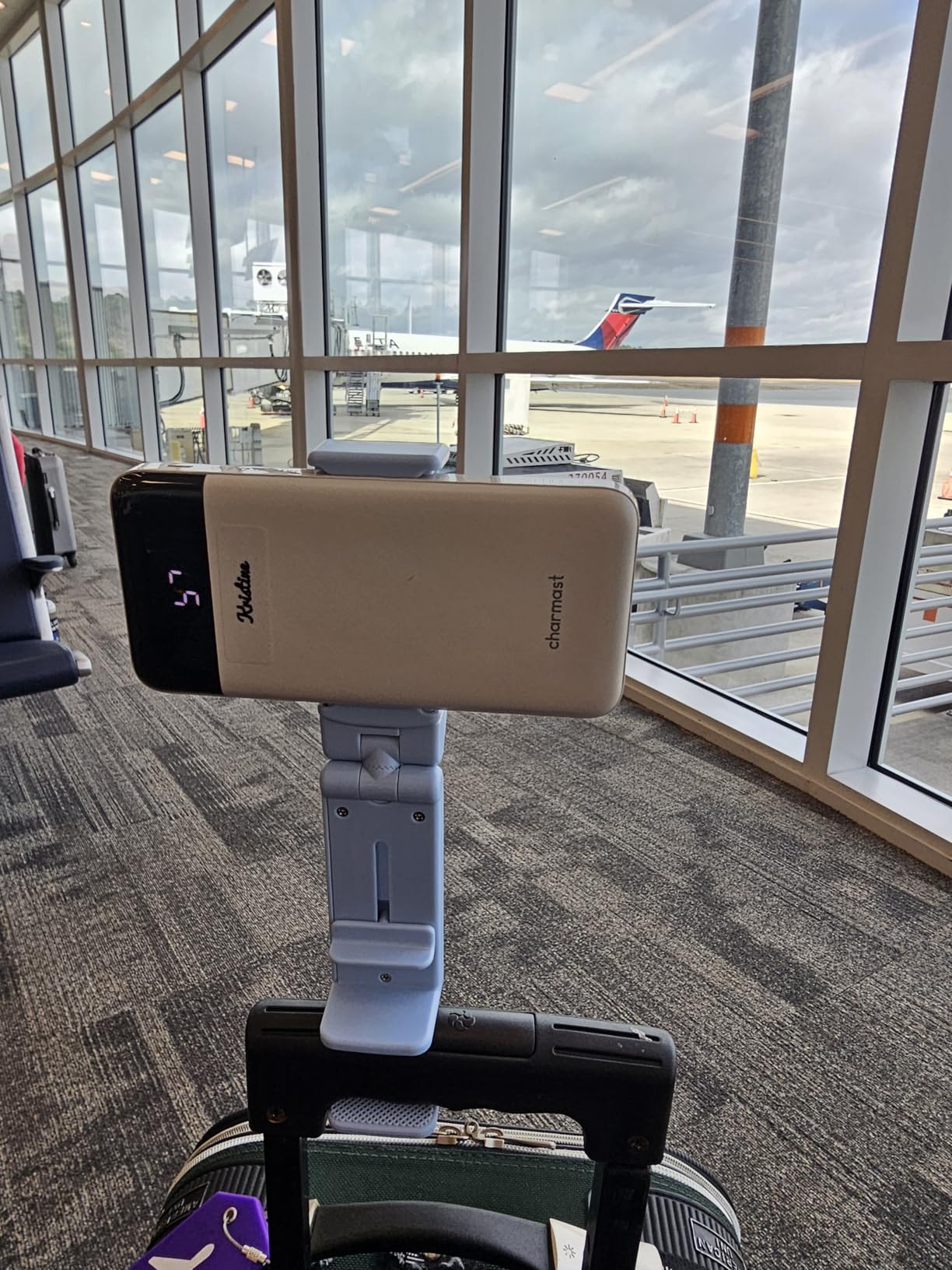 Perilogics Universal in Flight Airplane Phone Holder Mount. Hands Free Viewing with Multi-Directional Dual 360 Degree Rotation. Pocket Size Must Have Airplane Travel Essential Accessory for Flying customer photo 1