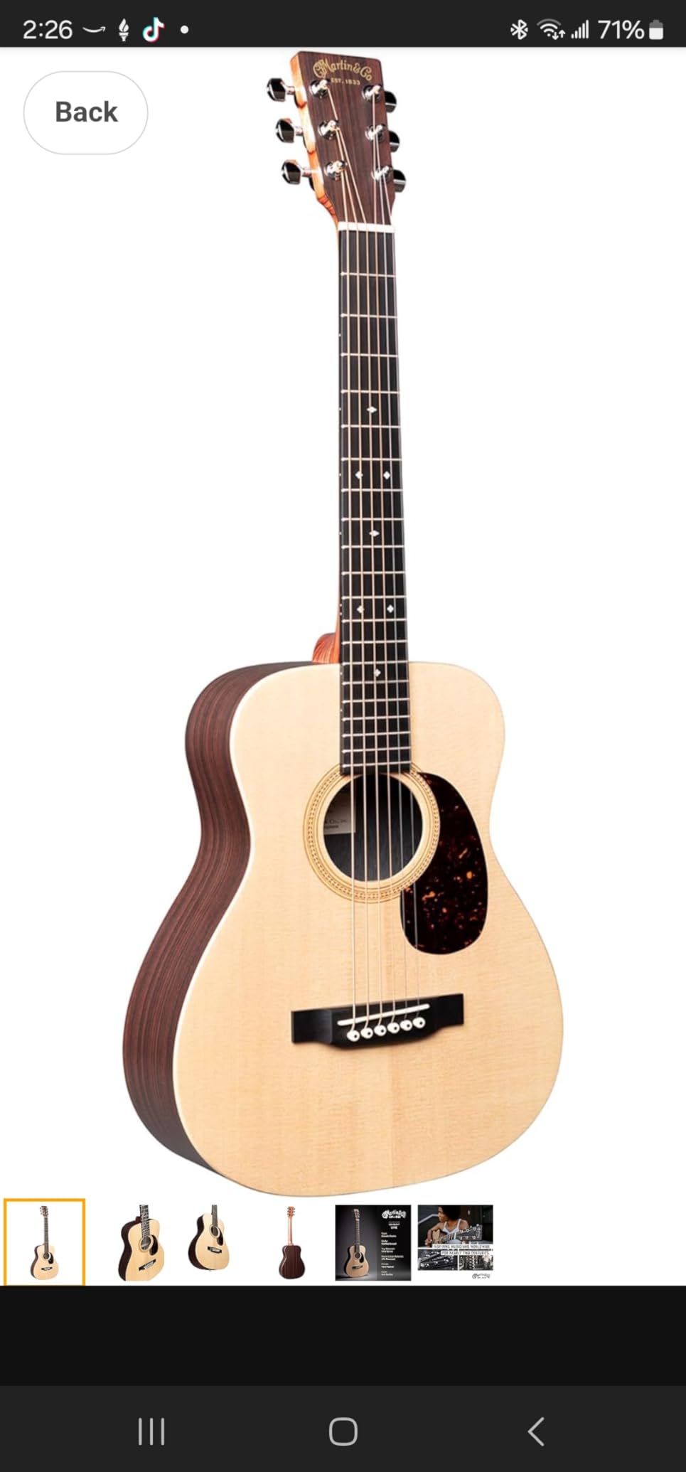 Martin LX1RE Little Martin Acoustic-Electric Guitar customer photo 1