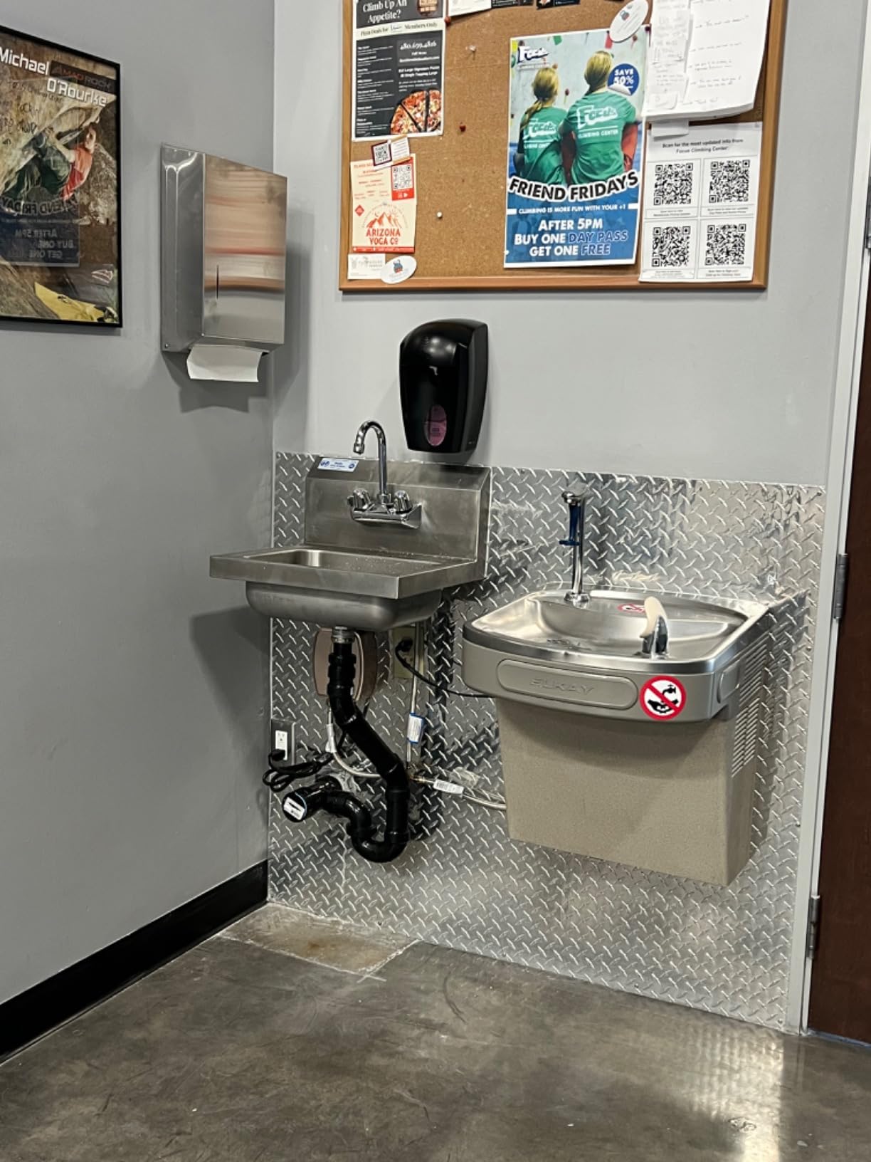 HALLY Stainless Steel Sink for Washing with Faucet, NSF Commercial Wall Mount Hand Basin for Restaurant, Kitchen and Home, 17 x 15 Inches customer photo 1