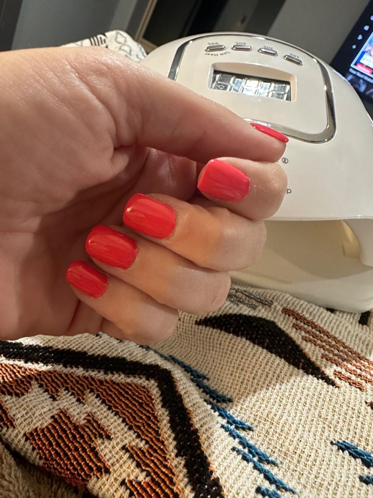 UV Gel Nail Lamp,150W UV Nail Dryer LED Light for Gel Polish-4 Timers Professional Nail Art Accessories,Curing Toe Nails customer photo 2