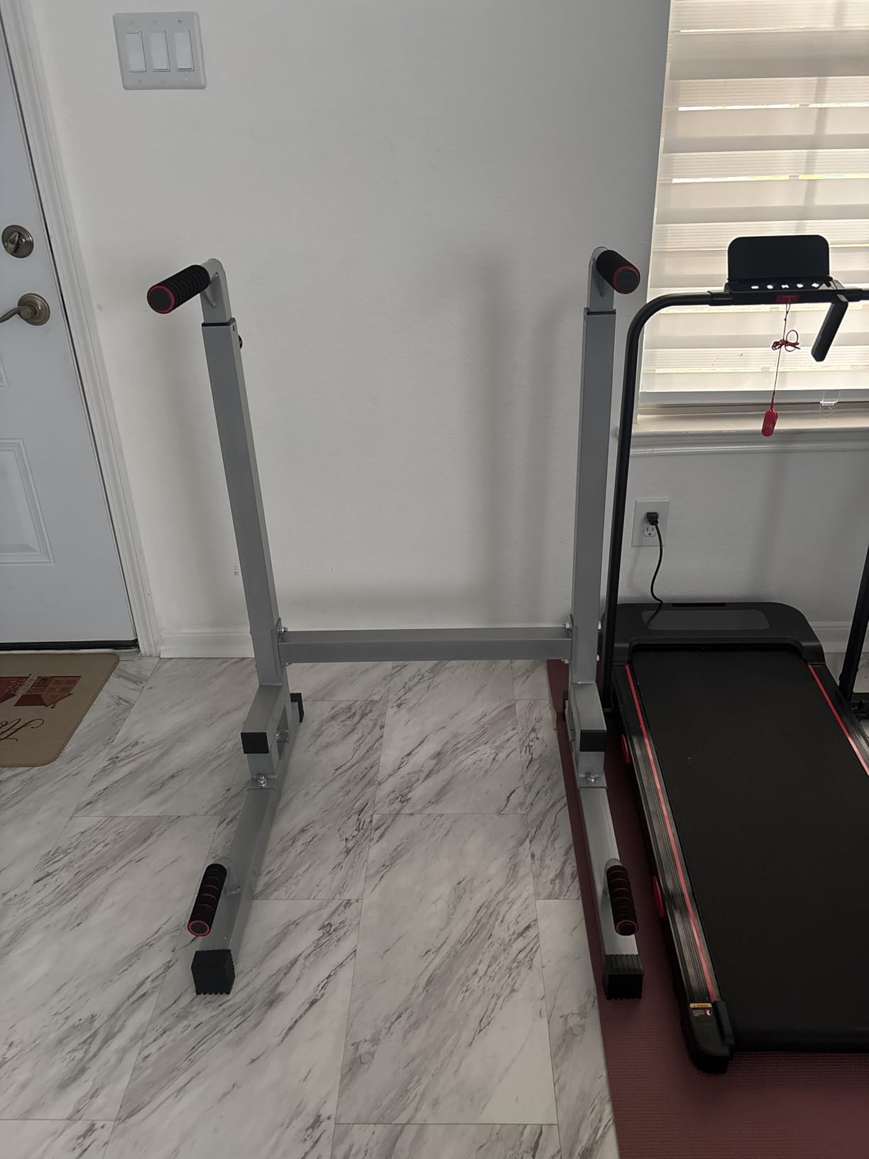 BalanceFrom Steel Frame Dip Station with Adjustable Height, 500 Pound Weight Capacity customer photo 1