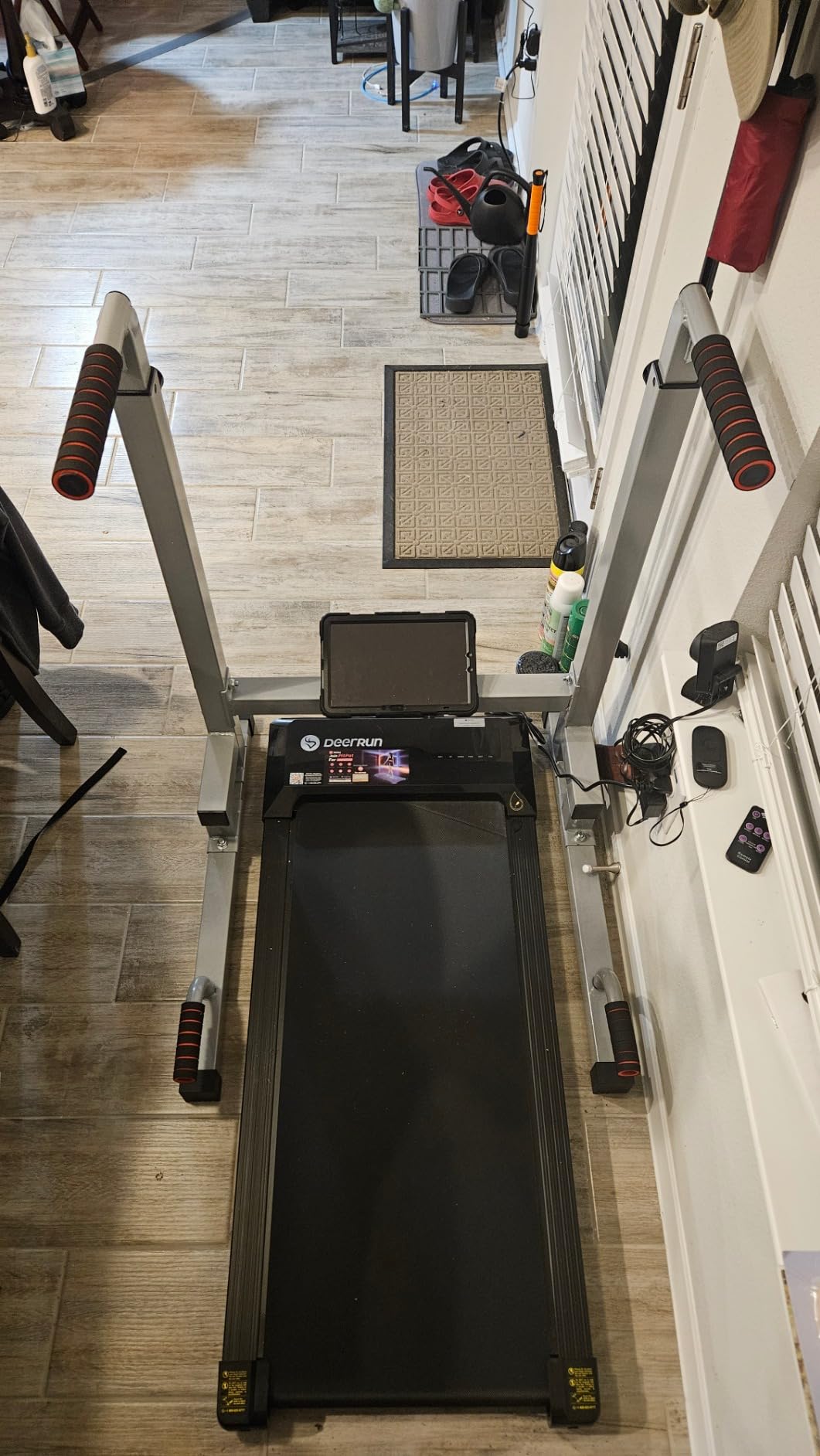BalanceFrom Steel Frame Dip Station with Adjustable Height, 500 Pound Weight Capacity customer photo 2