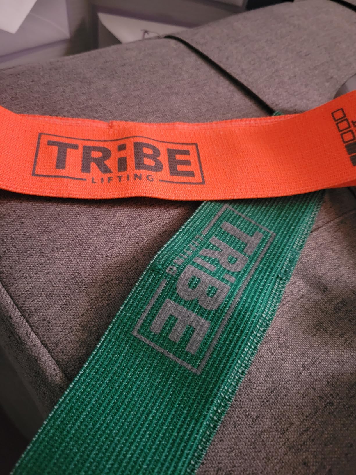 Tribe Lifting Fabric Resistance Bands for Working Out - 5 Exercise Bands Set for Legs and Glutes - Booty Bands for Women and Men - Thick Cloth Workout Bands for Physical Therapy, Hip Training customer photo 2