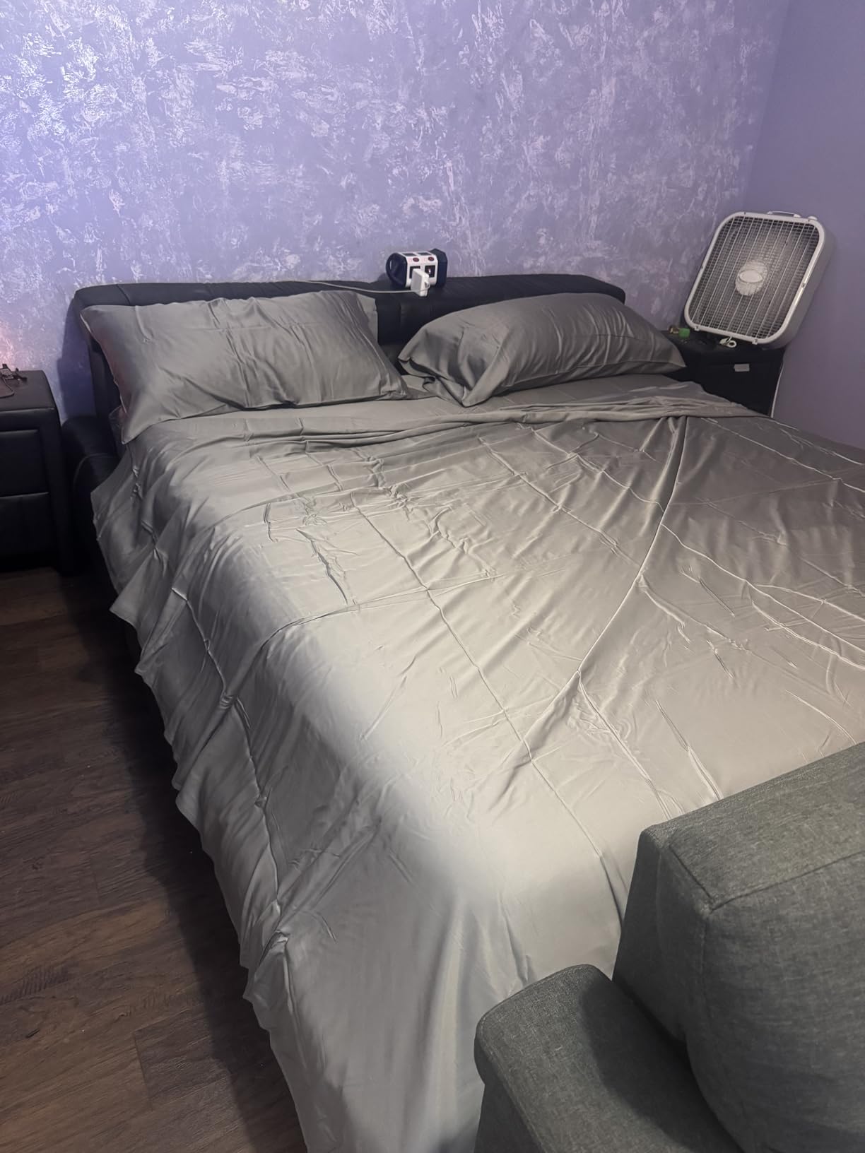BAMPURE Luxury Series Queen Sheet Set - 100% Pure Viscose Bamboo Sheets - Super Soft, Cooling for Hot Sleepers - Deep Pocket (Up to 16'') (White) customer photo 2