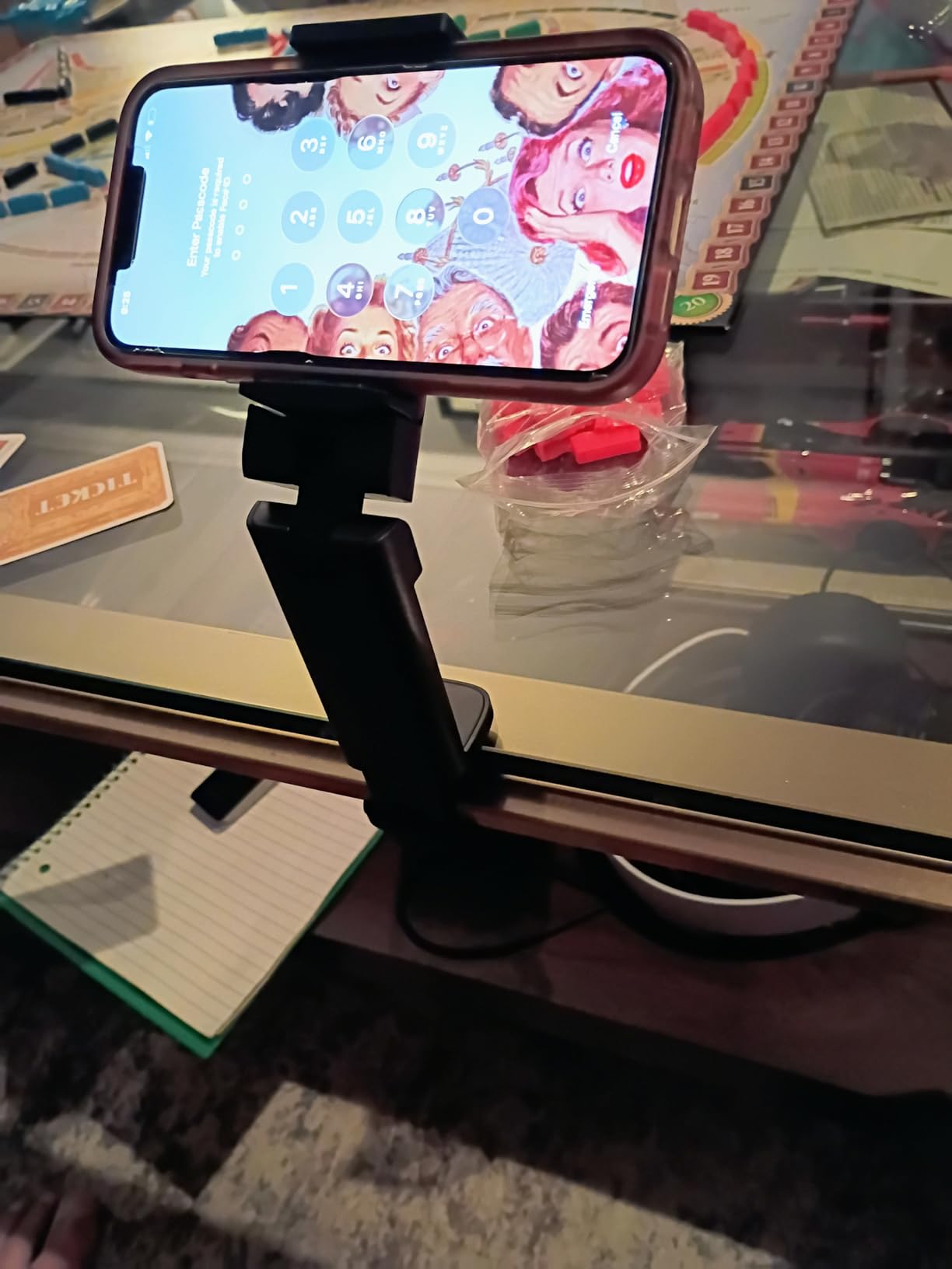 Klearlook Universal Airplane Phone Holder, in Flight Travel Essentials Phone Holder Mount with Multi-Directional 360 Degree Rotation, Travel Must Haves Handsfree Phone Stand for Flying, Home, Office customer photo 1