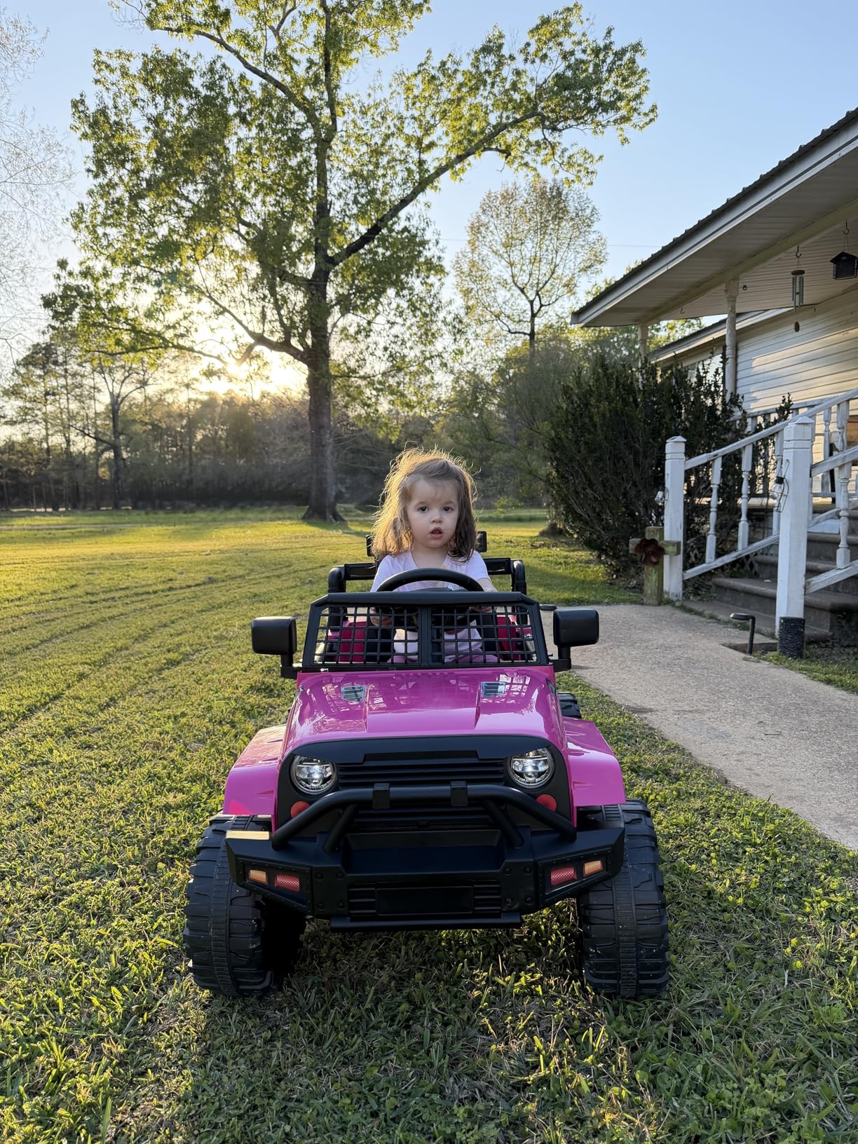Best Choice Products 12V Kids Electric Vehicle Toy Ride On Car with Parent Remote Control for Toddlers, Seat Harness, 61 lbs Weight Capacity, Locking Doors, Spring Suspension, Bluetooth - Black customer photo 2
