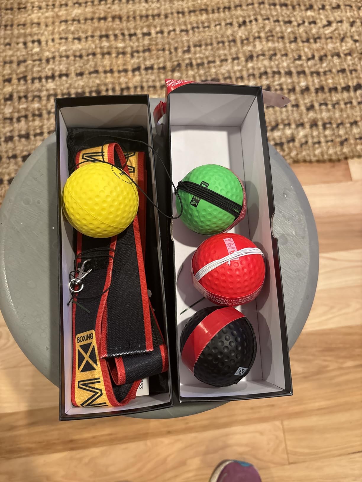 YMX BOXING Ultimate Reflex Ball Set with Counter App - 4 React Reflex Ball Plus 2 Adjustable Headband, Great for Reflex, Timing, Accuracy, Focus & Coordination Training for Boxing, MMA and Krav Mega customer photo 1
