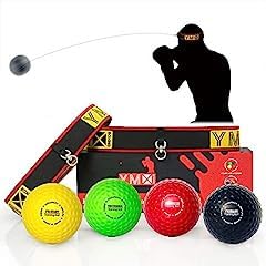 YMX BOXING Ultimate Reflex Ball Set with Counter App - 4 React Reflex Ball Plus 2 Adjustable Headband, Great for Reflex, Timing, Accuracy, Focus & Coordination Training for Boxing, MMA and Krav Mega customer photo 2