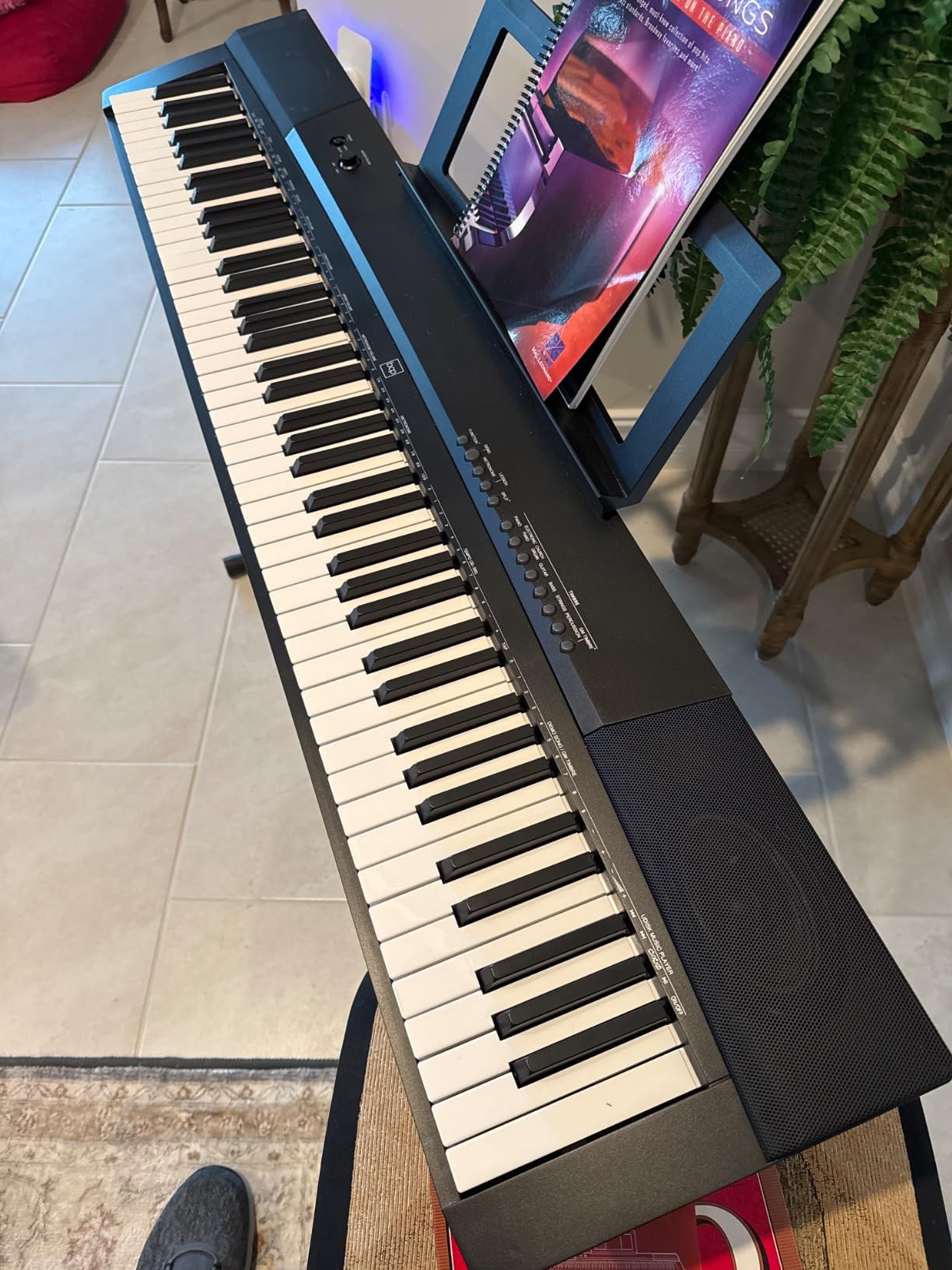Best Choice Products 88-Key Full Size Digital Piano Electronic Keyboard Set for All Experience Levels w/Semi-Weighted Keys, Stand, Sustain Pedal, Built-In Speakers, 6 Voice Settings - Black customer photo 2