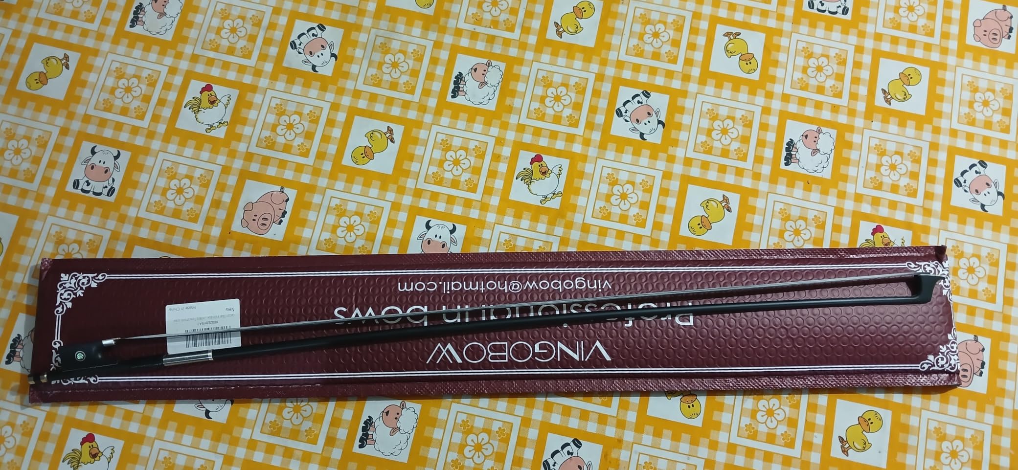 VINGOBOW 100V Carbon Fiber Violin Bow Full 4/4 Size Advanced Level Parisian Eyes Ebony Frog Real Mongolian White Horse Hair customer photo 2