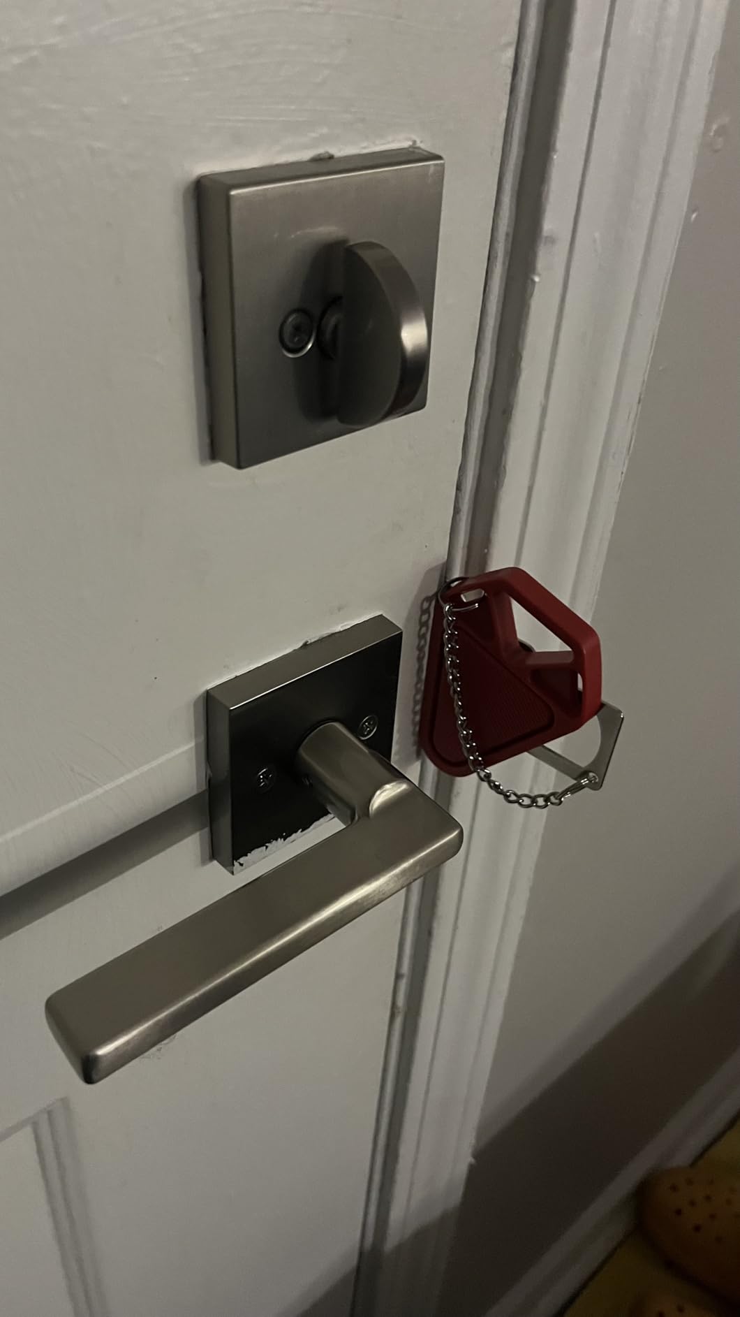 Portable Door Lock Travel Door Locks for Hotel Rooms Apartment Locks Home Security Defender Door Lock Latch Extra Door Locker from Inside Safety Door Locks for Travelers customer photo 2