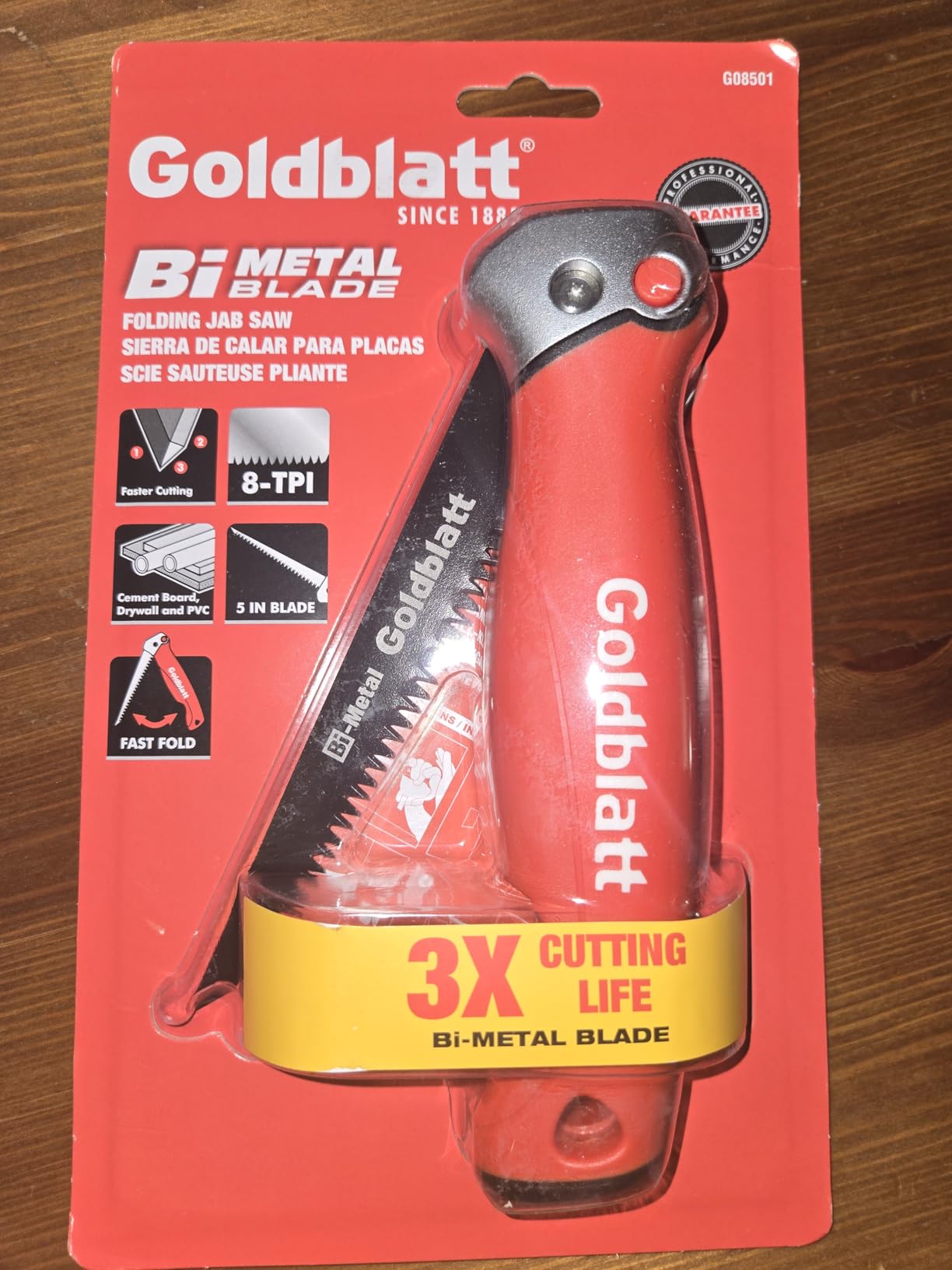 Goldblatt Folding Drywall Saw, Jab Saw, Hand Saws with Soft Grip Handle, Sheetrock Saws for Wallboard, Drywall, Plywood and PVC customer photo 1