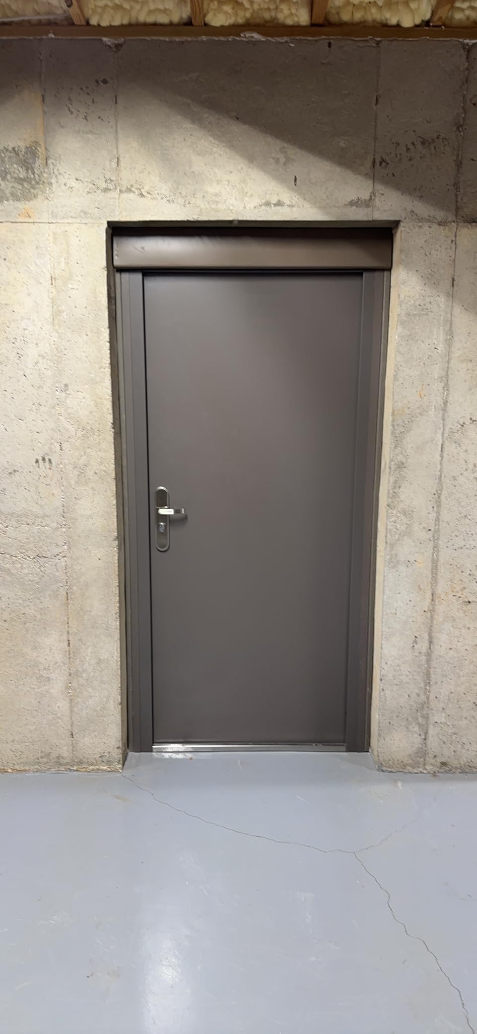 VIZ-PRO Quick Mount Steel Security Door with Frame and Hardware, Gray Right Side-Hinged Inward customer photo 1