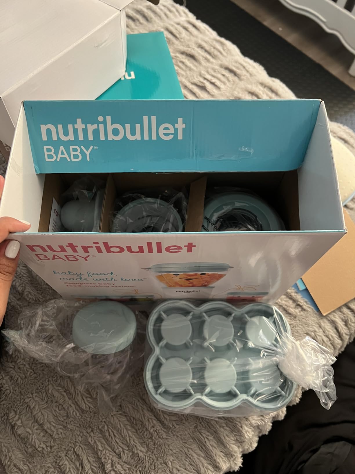 NutriBullet NBY-50100 Baby Complete Food-Making System, 32-Oz, White, Blue, Clear customer photo 2