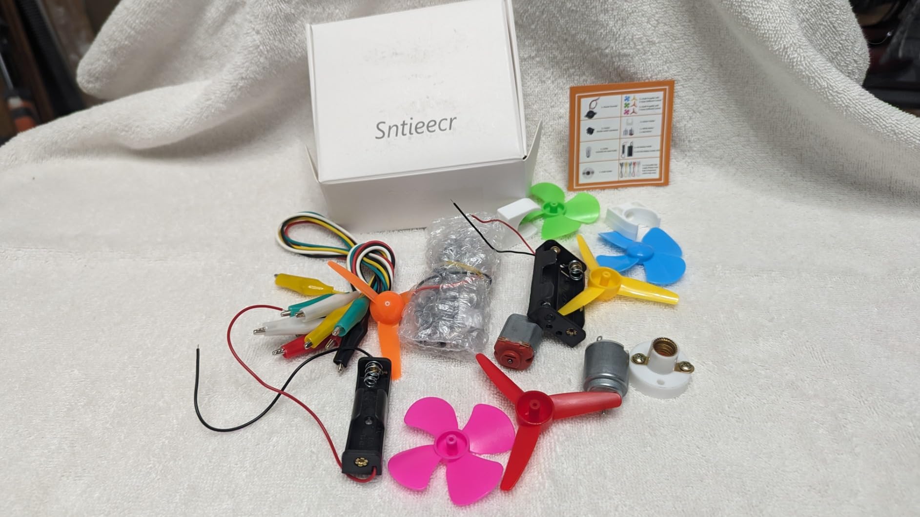 Electric Circuit Motor Kit, Science Experiment Educational Montessori Learning Kits Set for Kids DIY STEM Engineering Project customer photo 2