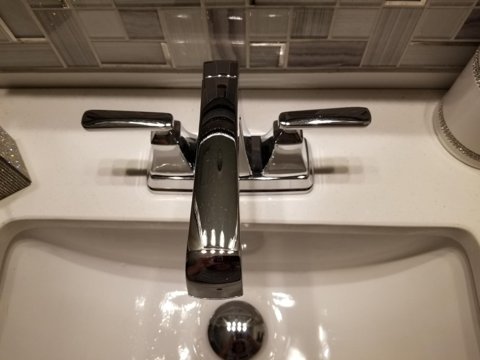 Delta Faucet Ashlyn Centerset Bathroom Faucet, Black Bathroom Sink Faucet, 2 Handle Bathroom Faucet, Diamond Seal Technology, Matte Black customer photo 1
