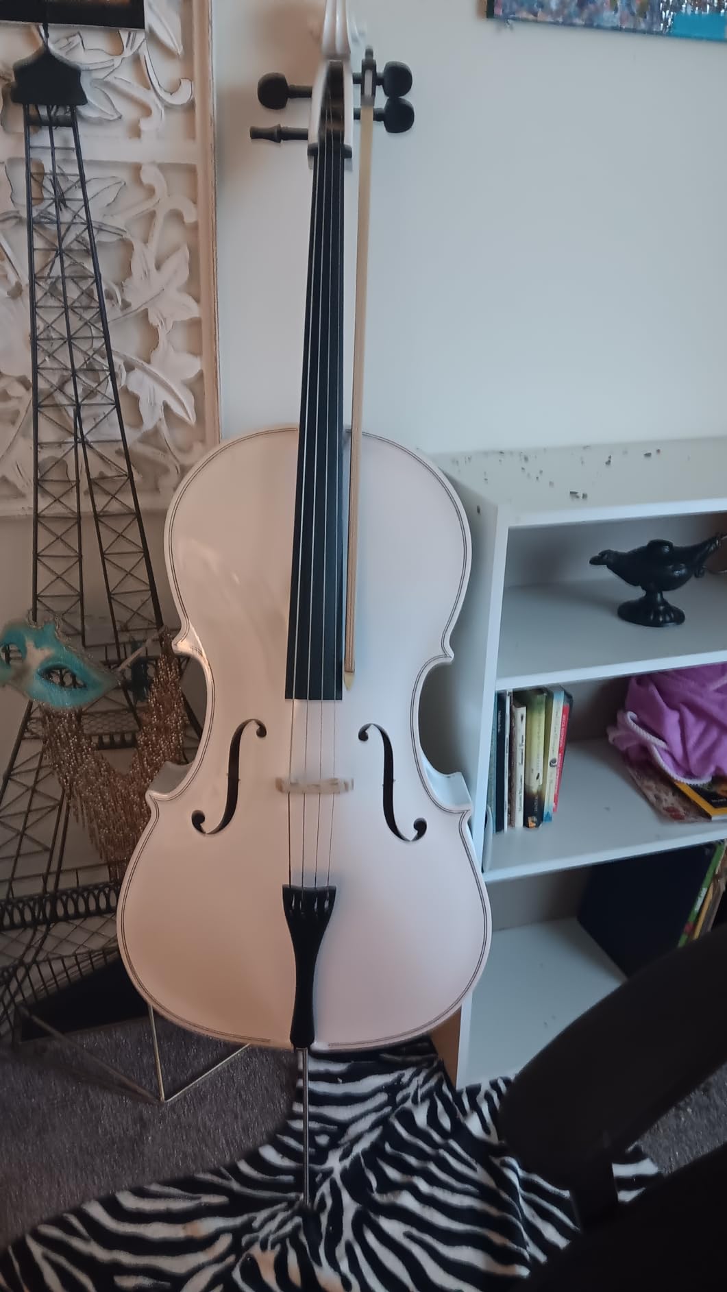 LYKOS 4/4 Professional Wood Acoustic Cello Beautiful Varnish Finishing with Case, Bow, Rosin customer photo 1