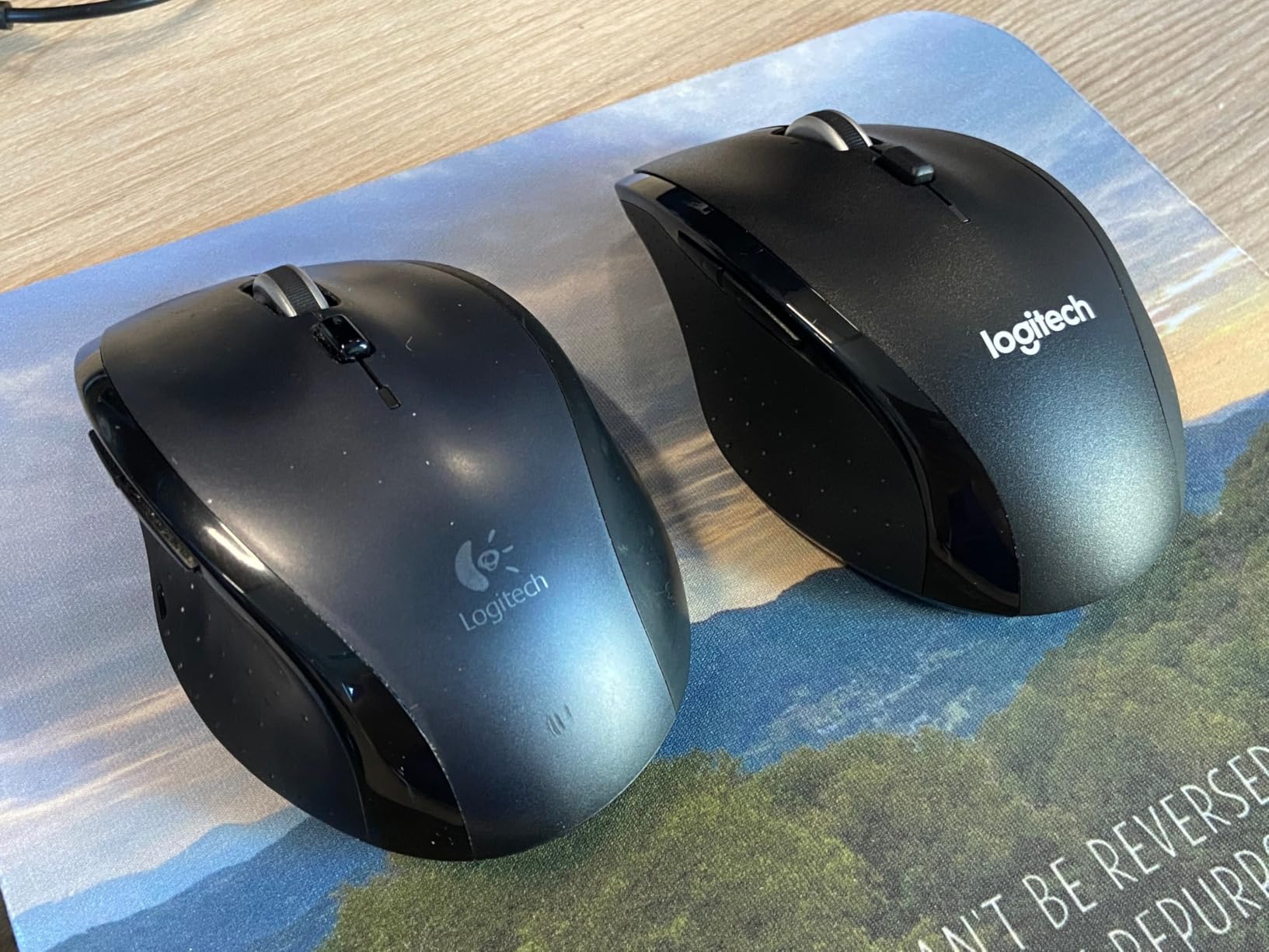 Logitech M705 Marathon Wireless Mouse, Gaming Mouse Wireless, 2.4 GHz USB-A Receiver, 5-Programmable Buttons, 3-Year Battery, PC, Mac, Laptop, Chromebook - Black customer photo 2