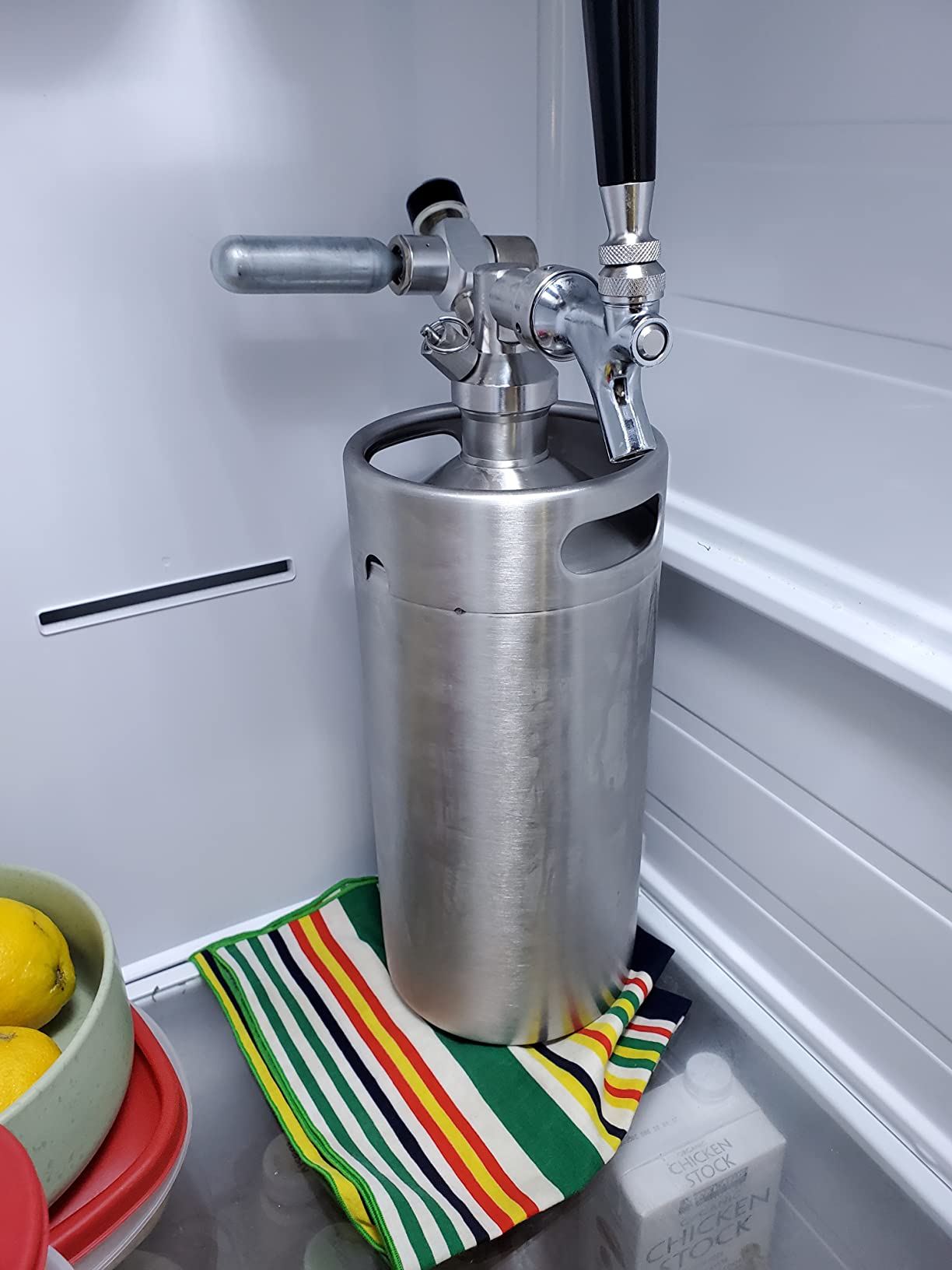 TMCRAFT 128oz Mini Keg Growler, Pressurized Stainless Steel Home Keg Kit System with Updated Co2 Regulator customer photo 1