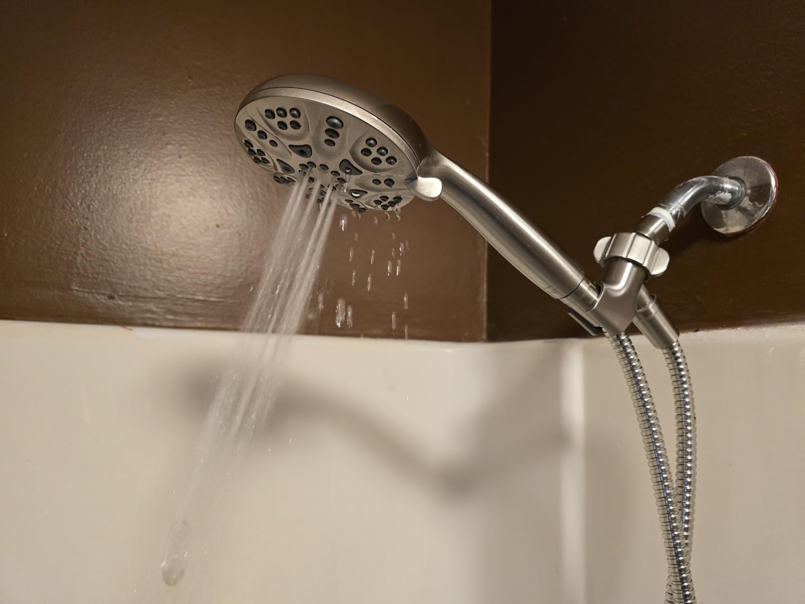 6-Mode High Pressure Handheld Shower Head Set, Consumer Reports Recommended HOPOPRO High Flow Hand Held Showerhead with 59 Inch Hose Bracket Teflon Tape Rubber Washers customer photo 2